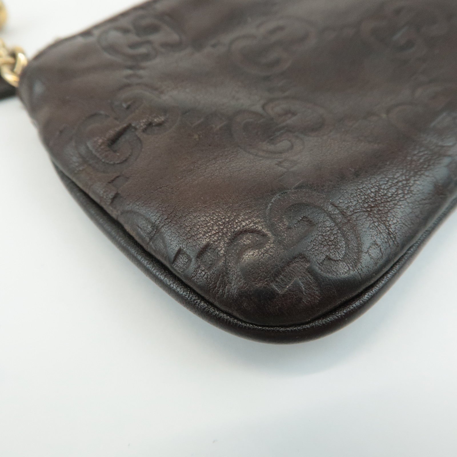 GUCCI Set of 2 Guccissima Leather Canvas Coin Case 233183/131988 Used