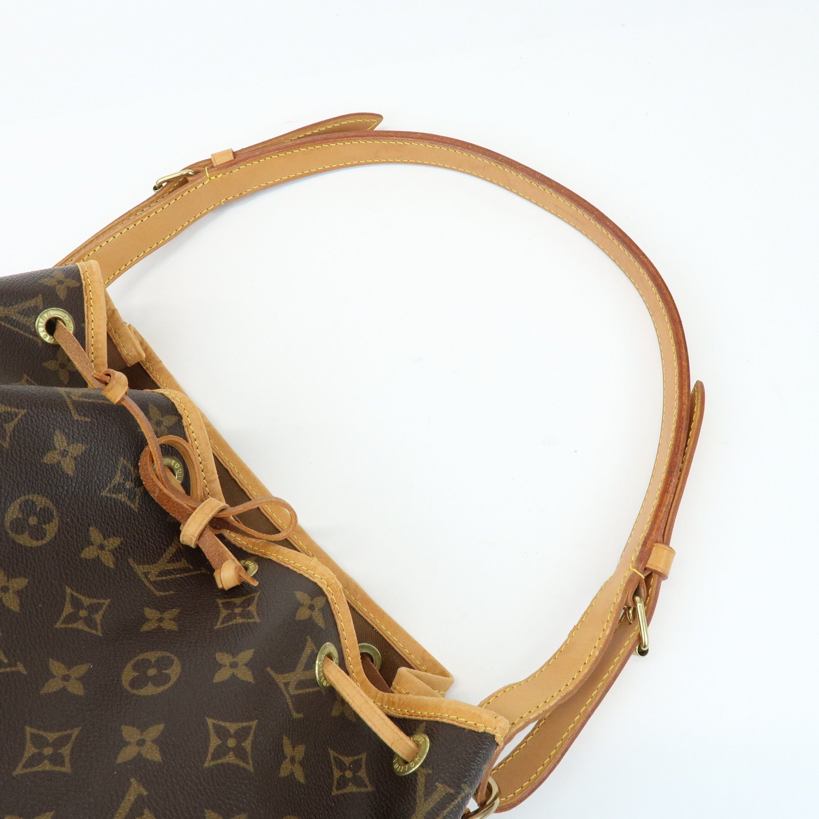Louis Vuitton Monogram Canvas Petit Noe Shoulder Bag Brown M42226