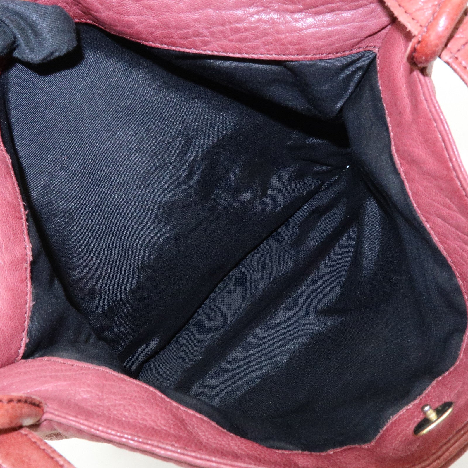 LOEWE Anagram Leather Tote Bag Shoulder Bag Bordeaux