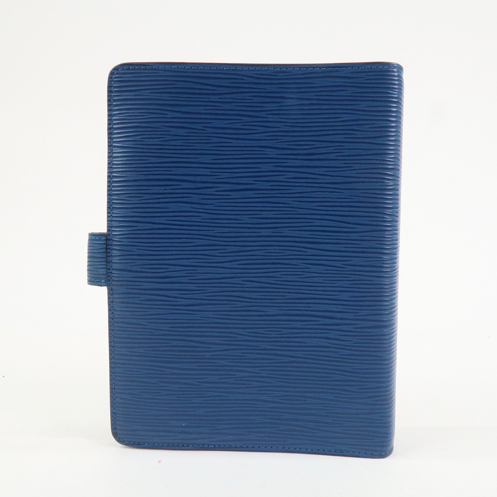 Louis Vuitton Epi Agenda MM Planner Cover Toledo Blue R20045