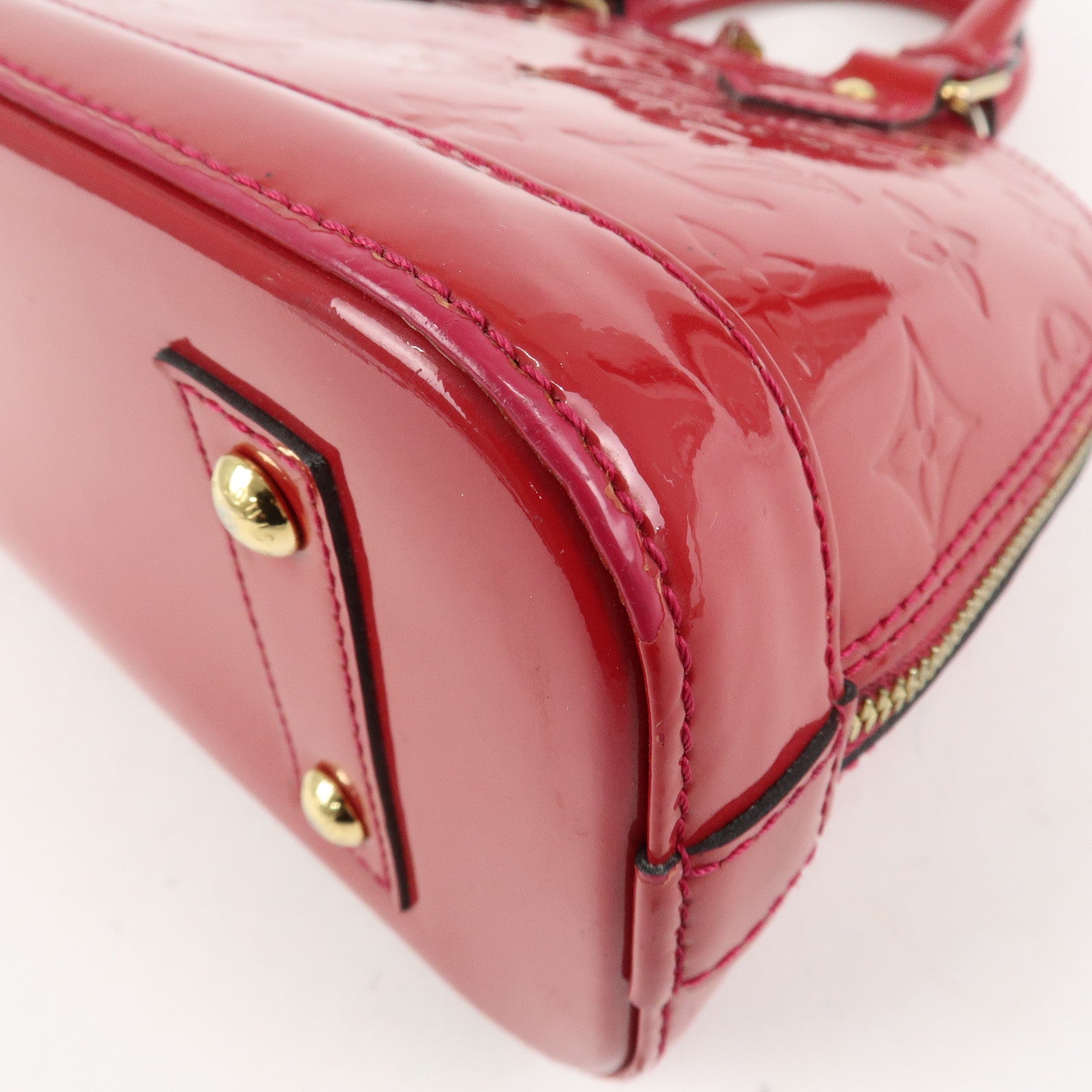 Louis Vuitton Monogram Vernis Alma BB 2Way Bag Rose Indien M91771 Used