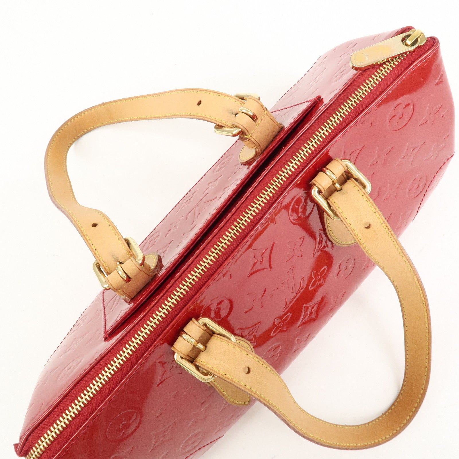 Louis Vuitton Vernis Rosewood Avenue Hand Bag Pomme DAmour M93507