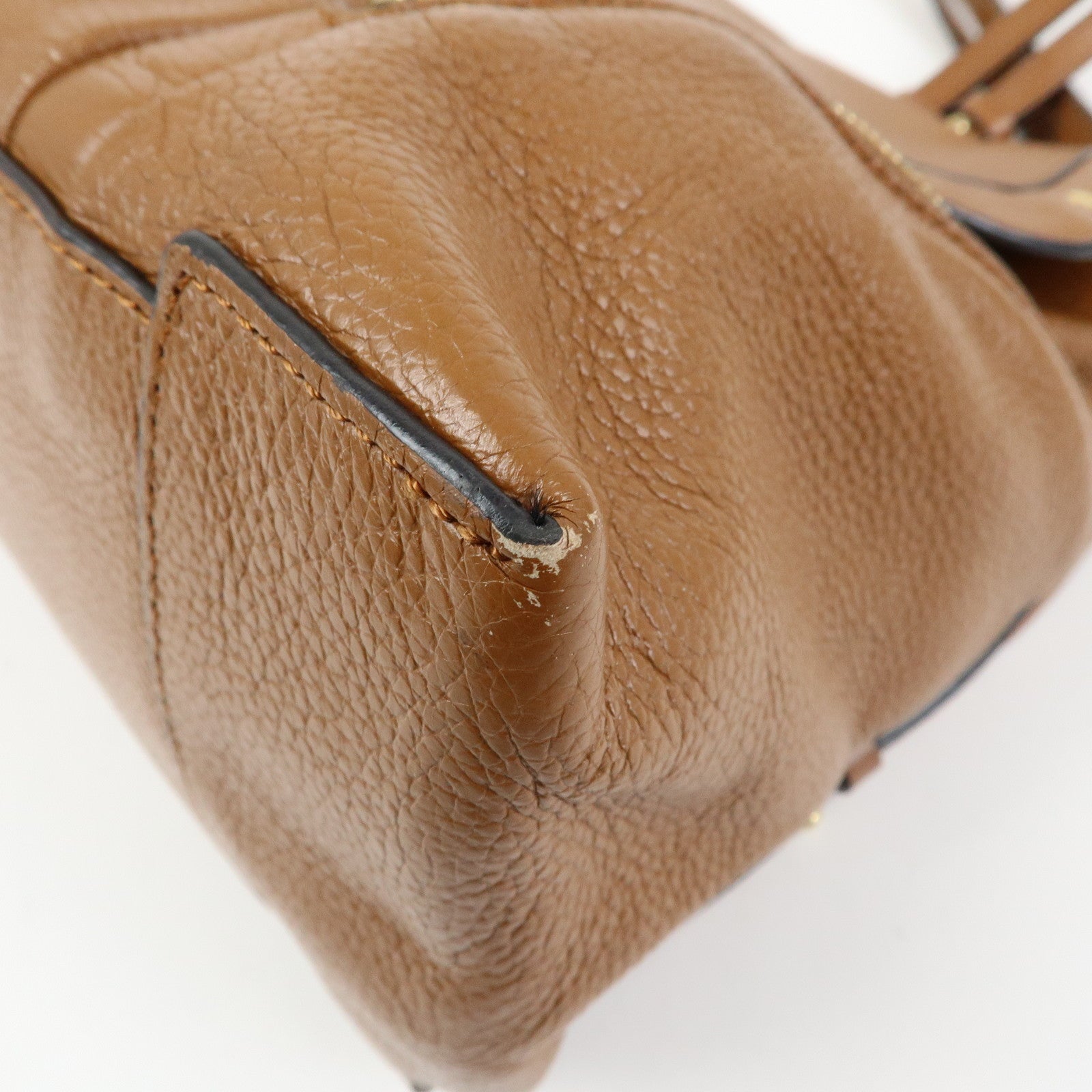 Chloe See By Chloe Leather Backpack Rucksack Camel