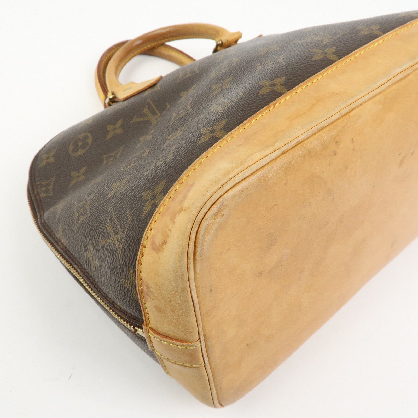 Louis Vuitton Monogram Canvas Alma Hand Bag Brown M51130