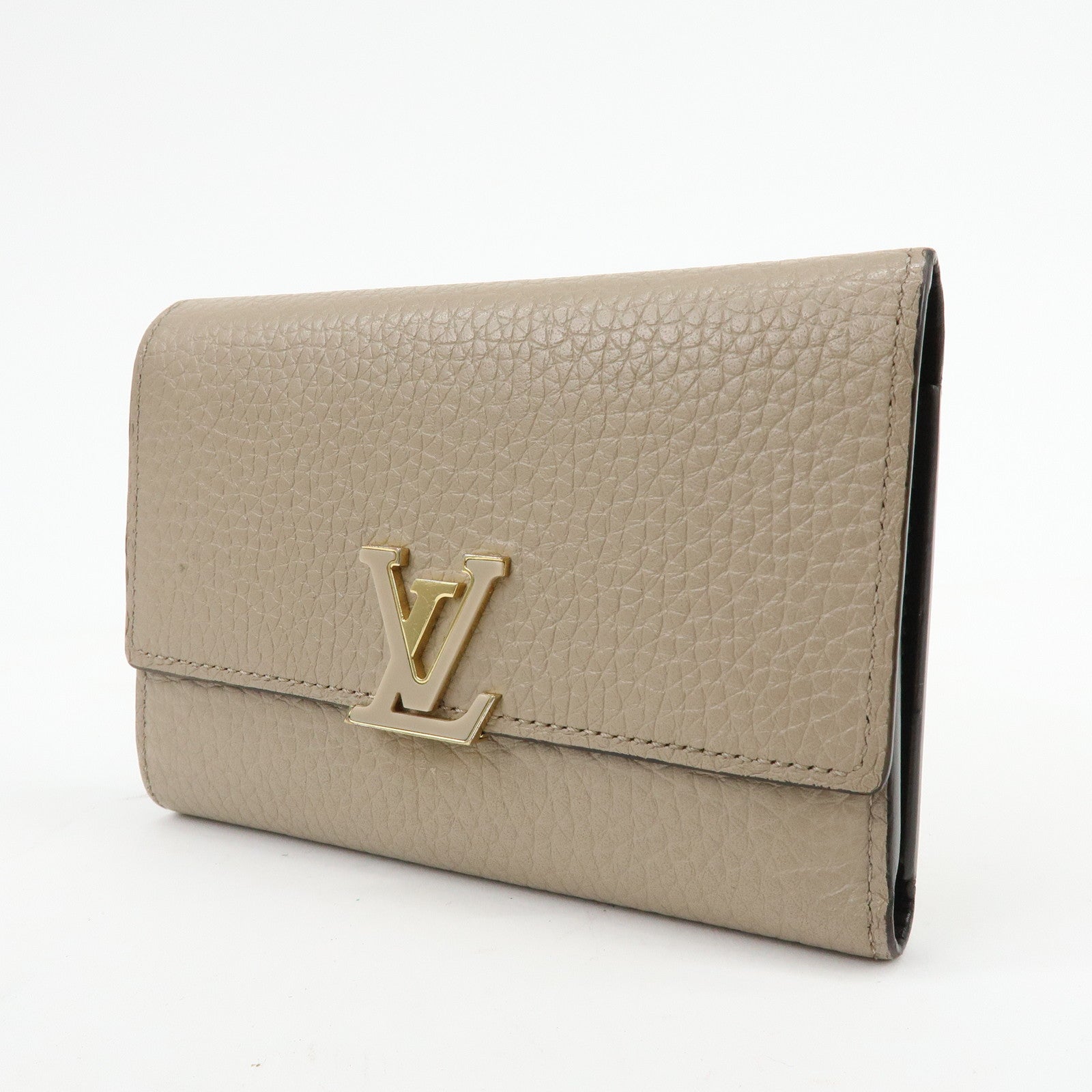 Louis Vuitton Portefeuille Capucines Leather Compact Wallet M62159