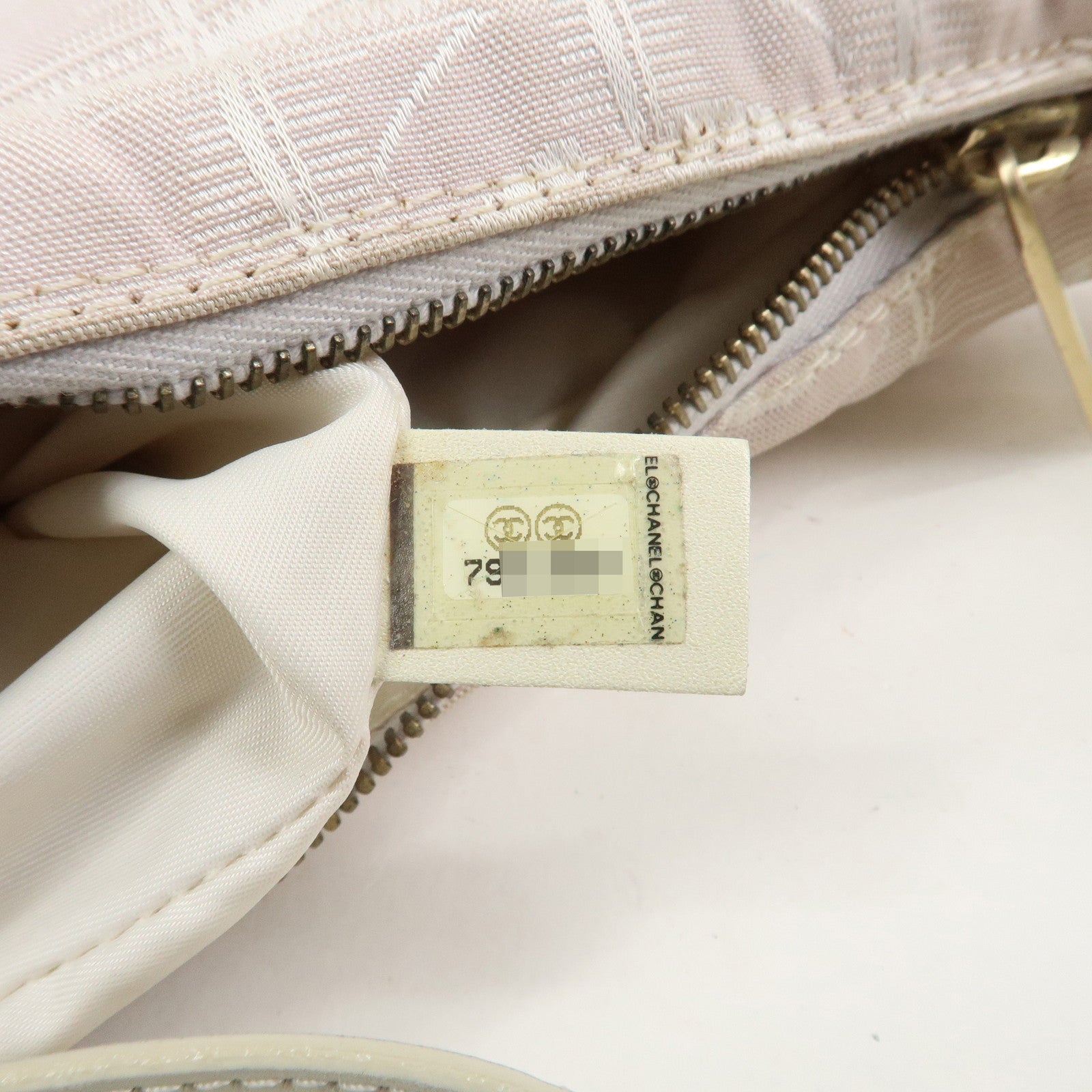 CHANEL New Travel Line Canvas Leather Shoulder Bag Hand Bag Pink