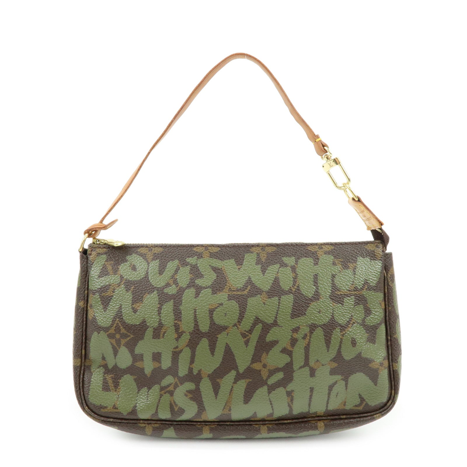 Louis Vuitton Monogram Graffiti Pochette Accessires Hand Bag M92191