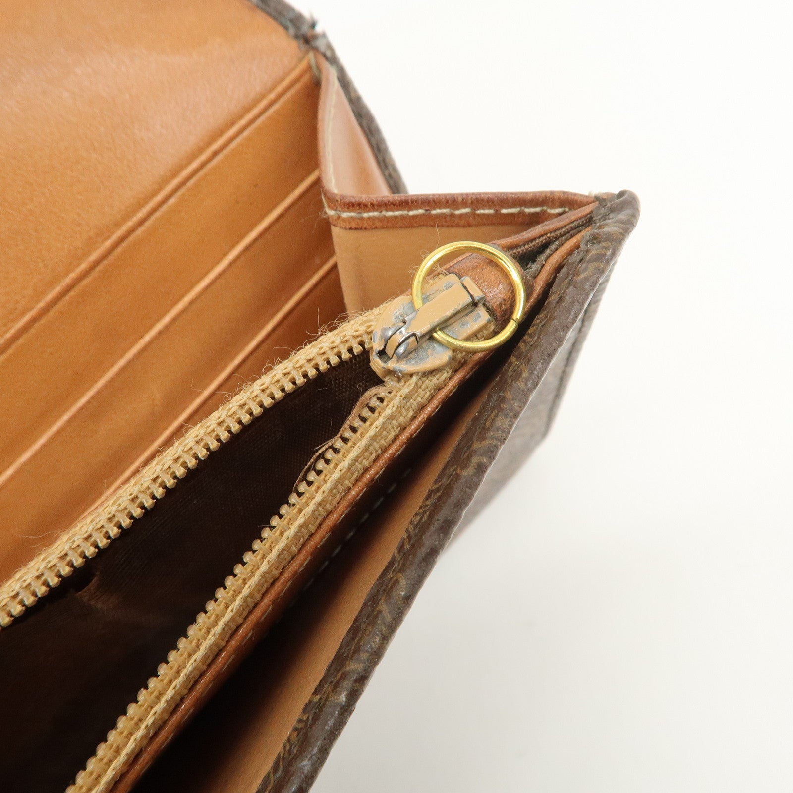 Celine Macadam Set of 2 PVC Long Wallet Brown Black