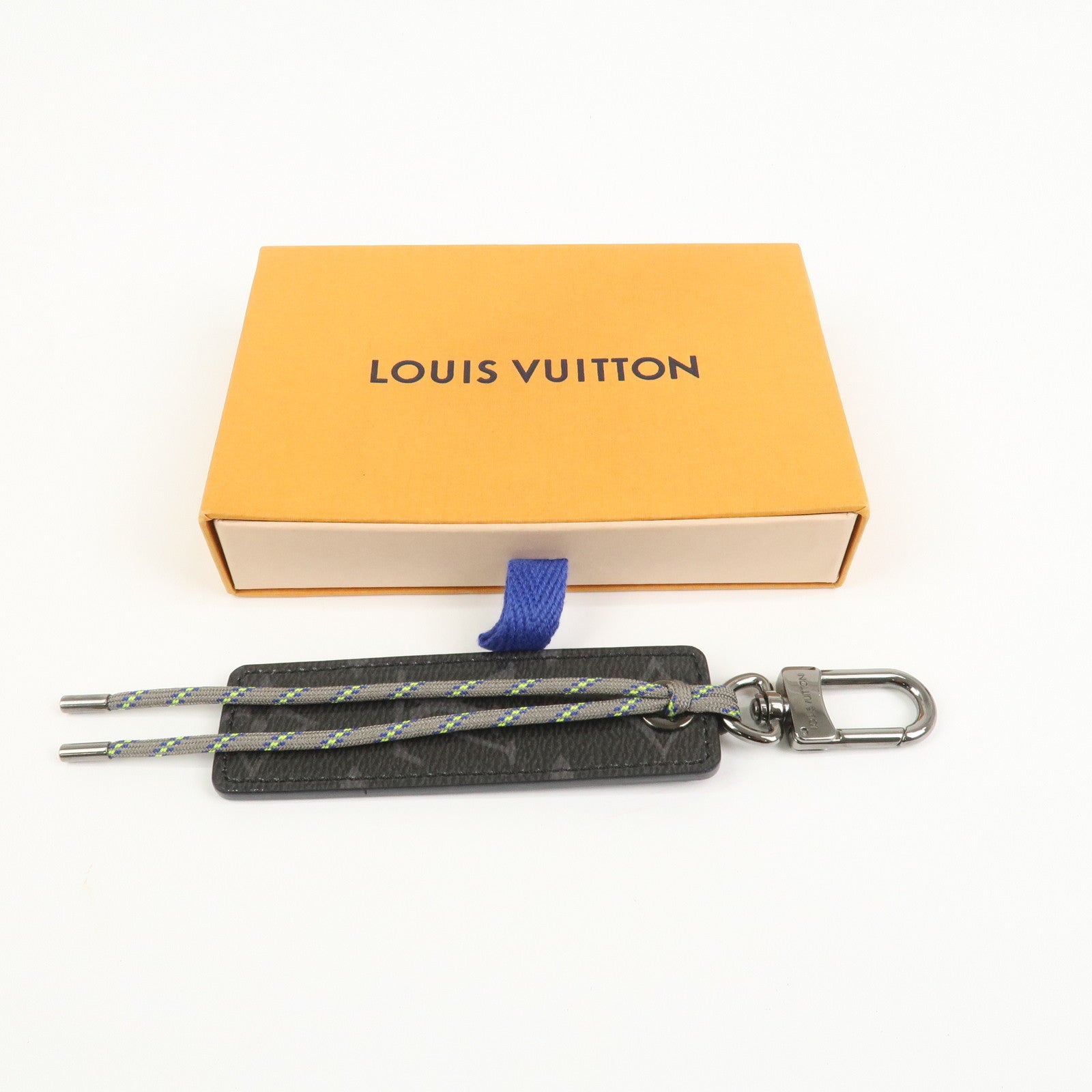 Louis Vuitton Monogram Porte Cles Fluo Tag Leather Key Charm MP0929