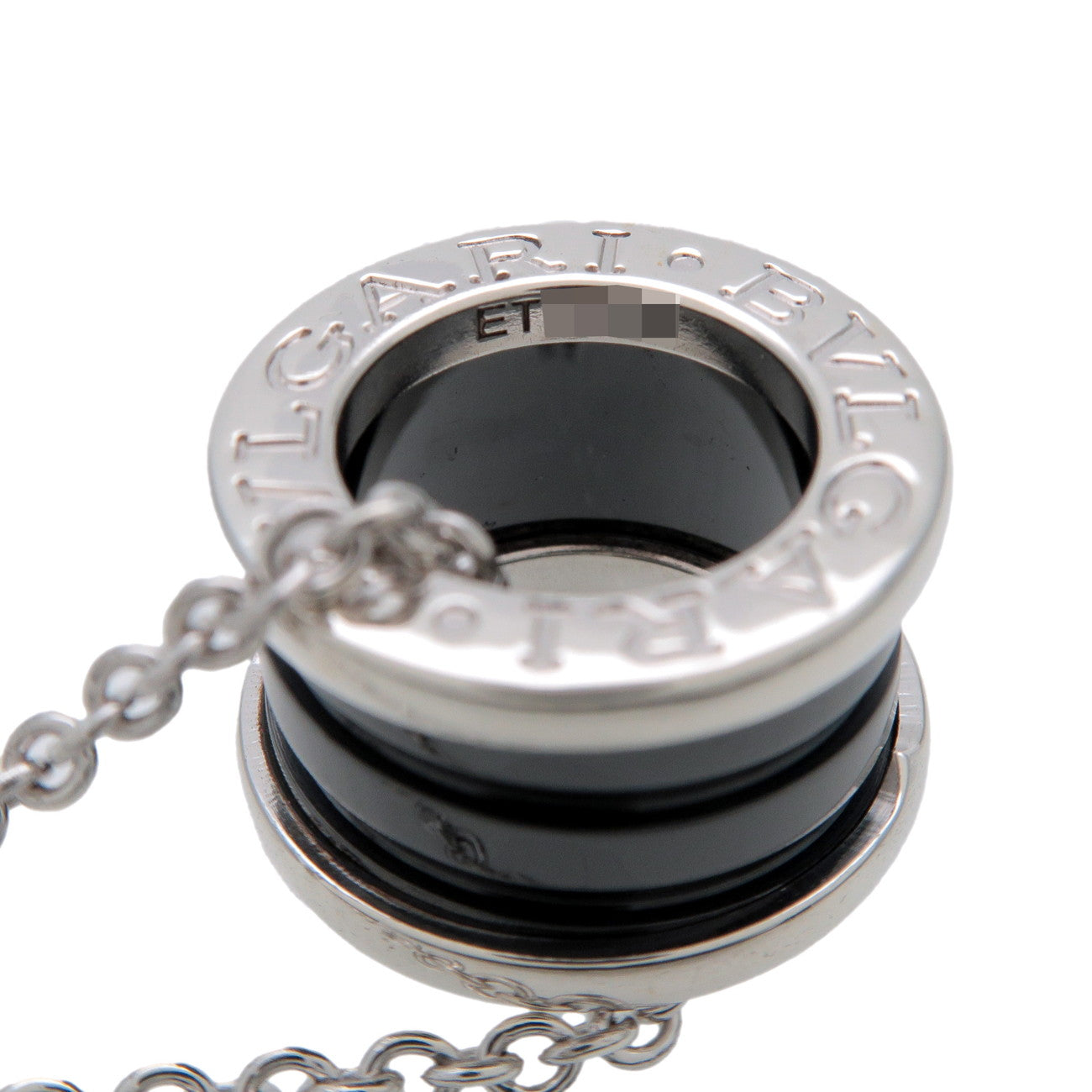 BVLGARI B-Zero1 Save the Children Necklace SV925 Ceramic Silver