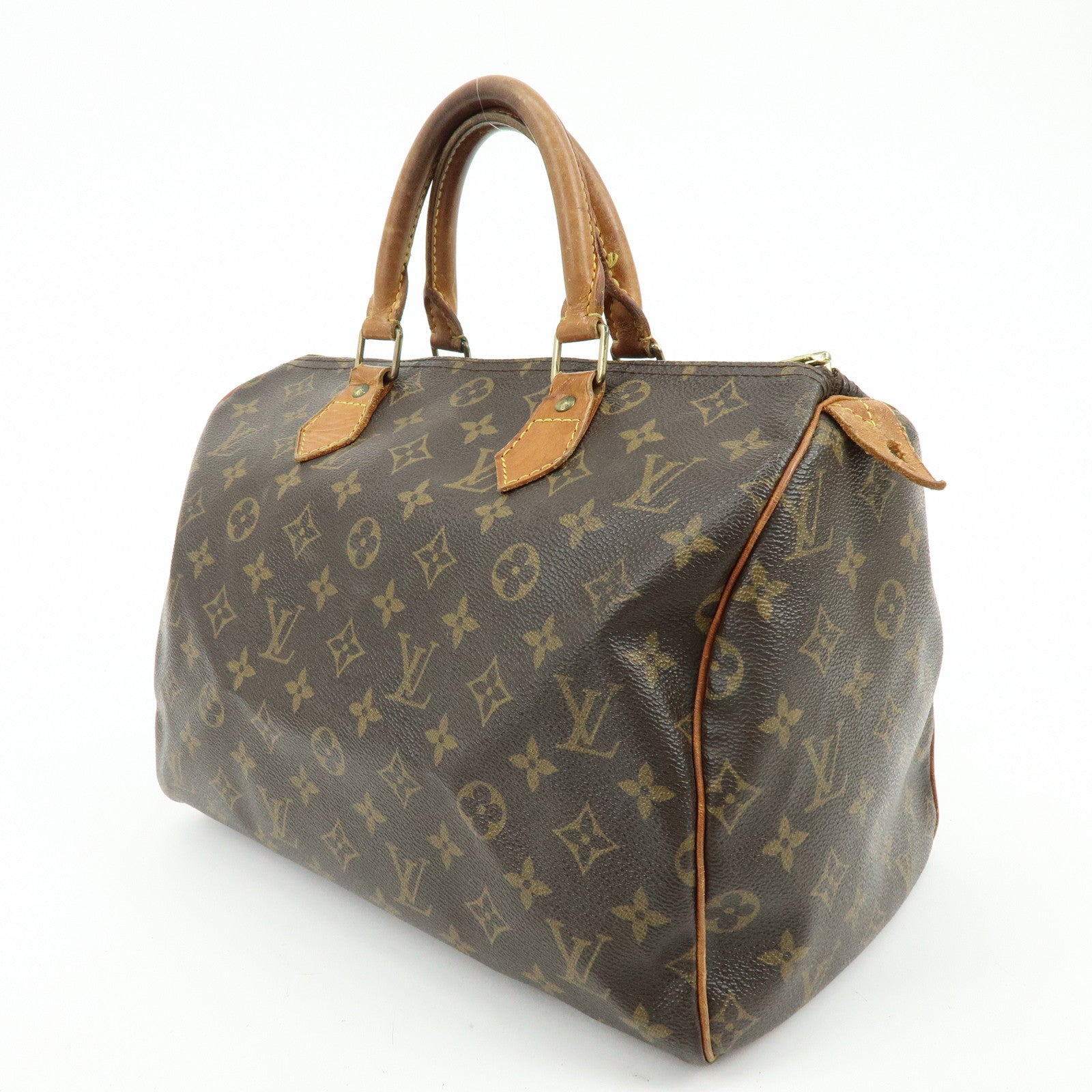 Louis Vuitton Monogram Speedy 30 Boston Bag Hand Bag Brown M41526