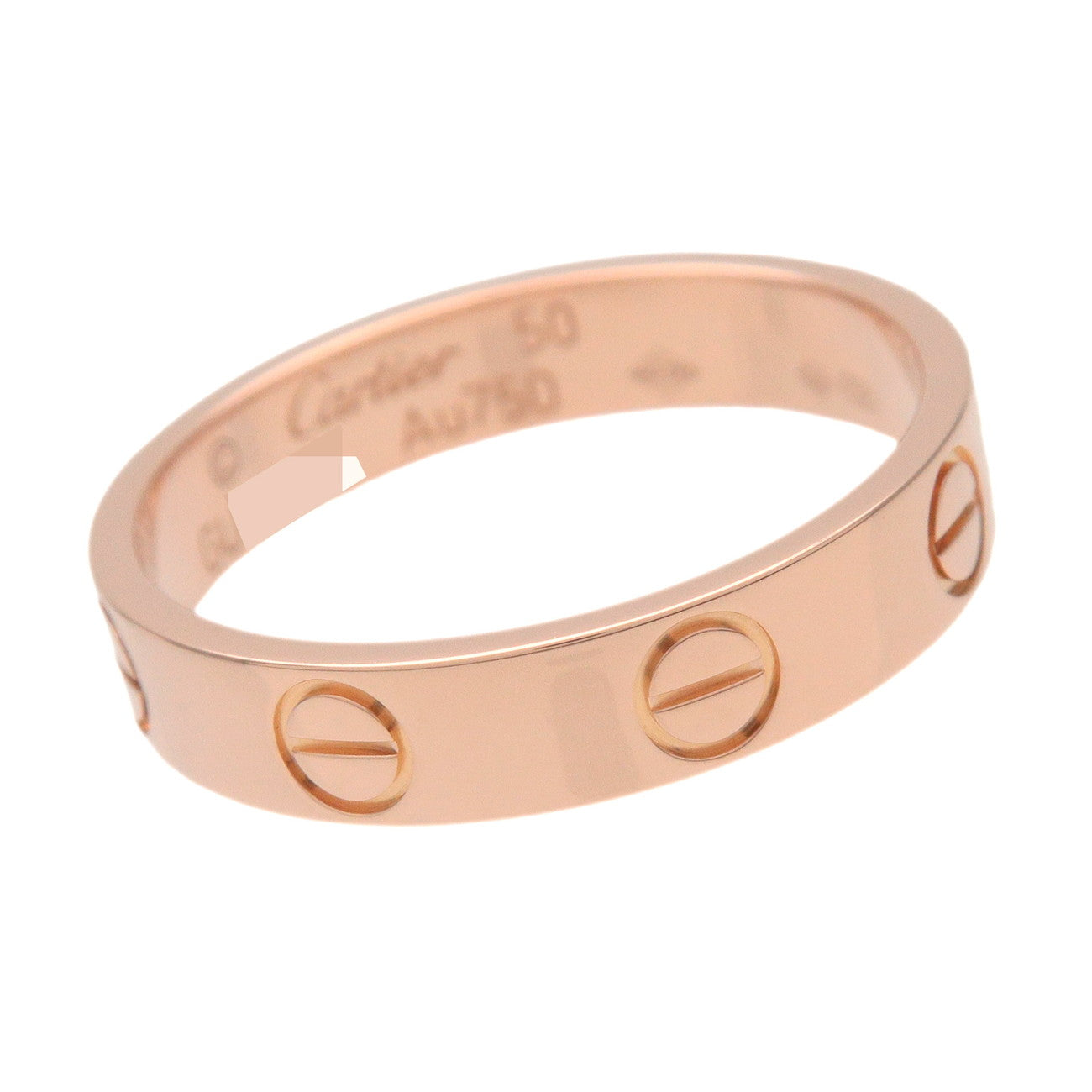 Cartier Mini Love Ring K18 750PG Rose Gold #50 US5.25 EU50 HK11.5