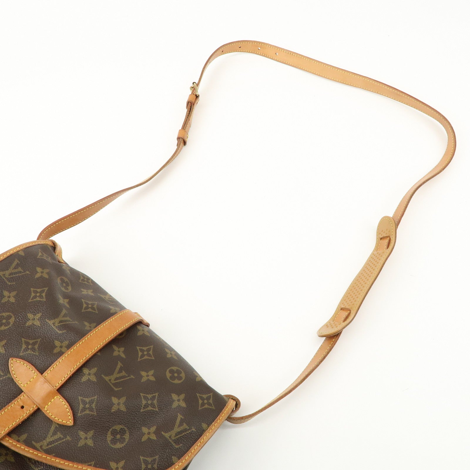 Louis Vuitton Monogram Saumur 30 Shoulder Bag Brown M42256 Used