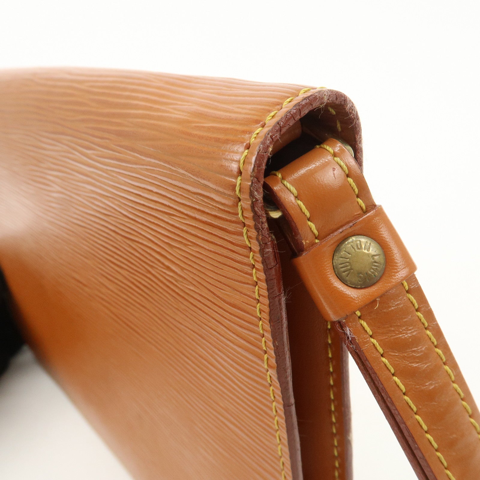 Louis Vuitton Epi Sellier Dragonne Clutch Bag Kenya Brown M52618