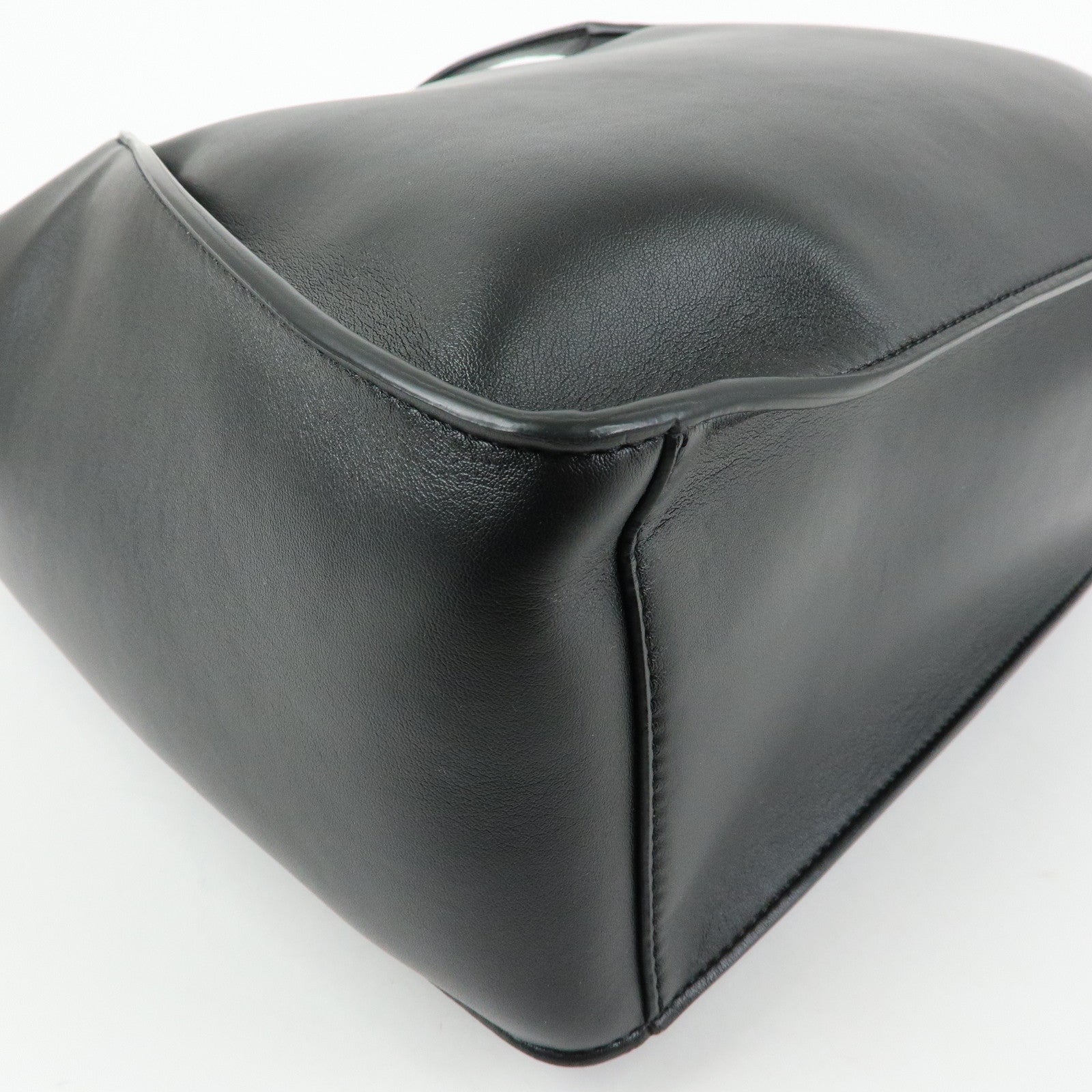 STELLA MCCARTNEY Faux Leather 2Way Shoulder Bag Hand Bag Black