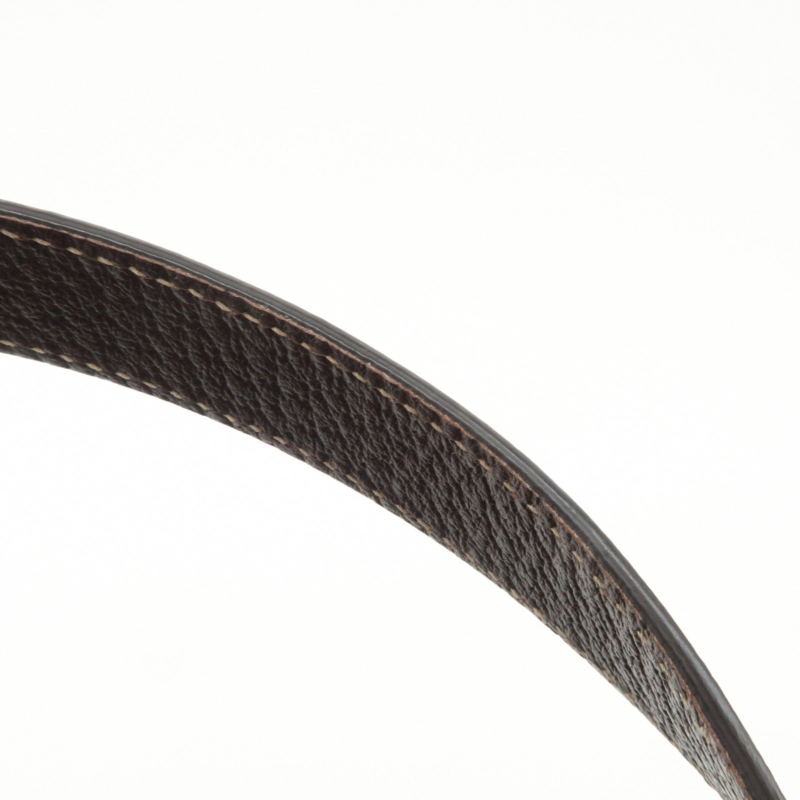 GUCCI Abbey GG Canvas Leather Shoulder Bag Beige Brown 141470 Used