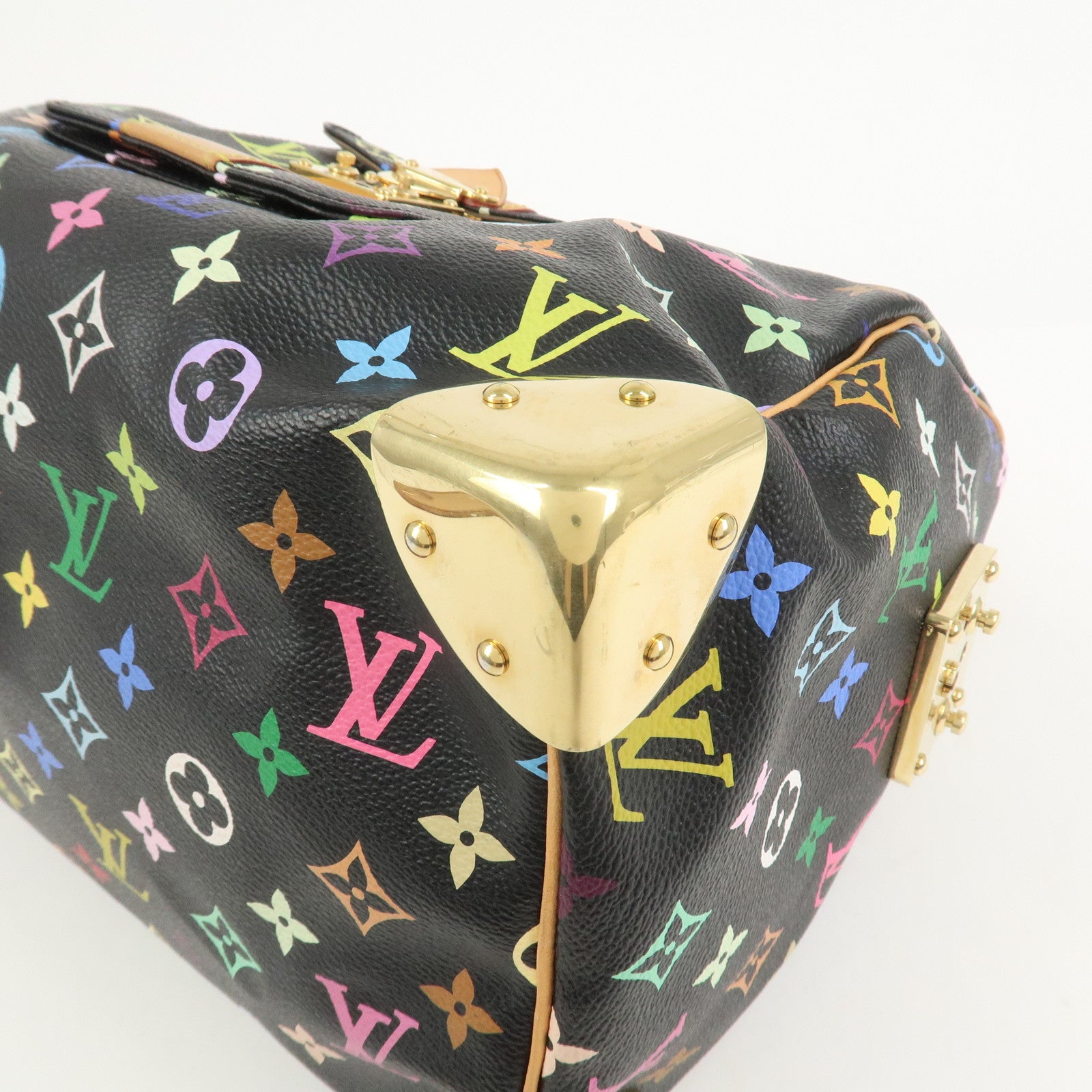 Louis Vuitton Monogram Multicolor Speedy 30 Hand Bag Noir M92642