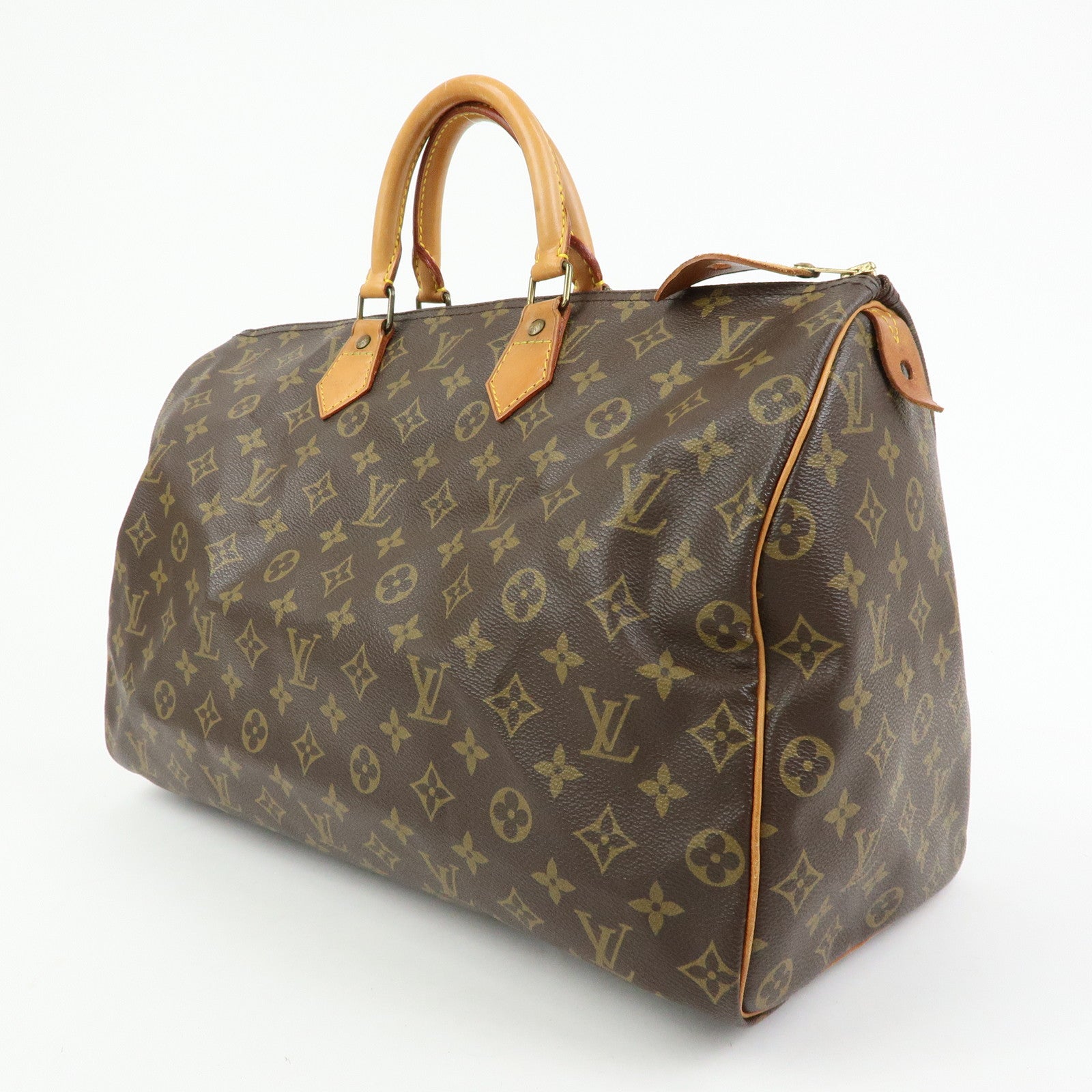 Louis Vuitton Monogram Speedy 40 Hand Bag Boston Bag Brown M41522