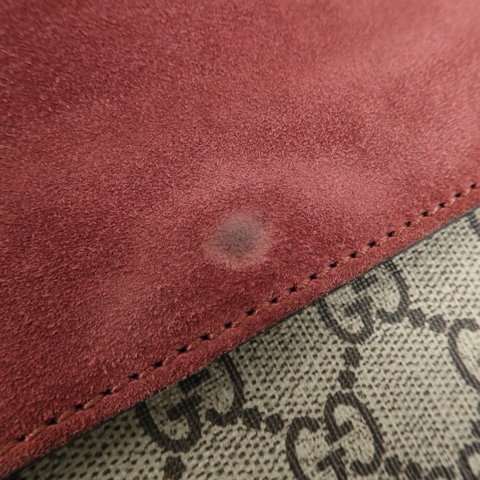 GUCCI Dionysus GG Blooms GG Supreme Shoulder Bag Beige Red 421970 Used