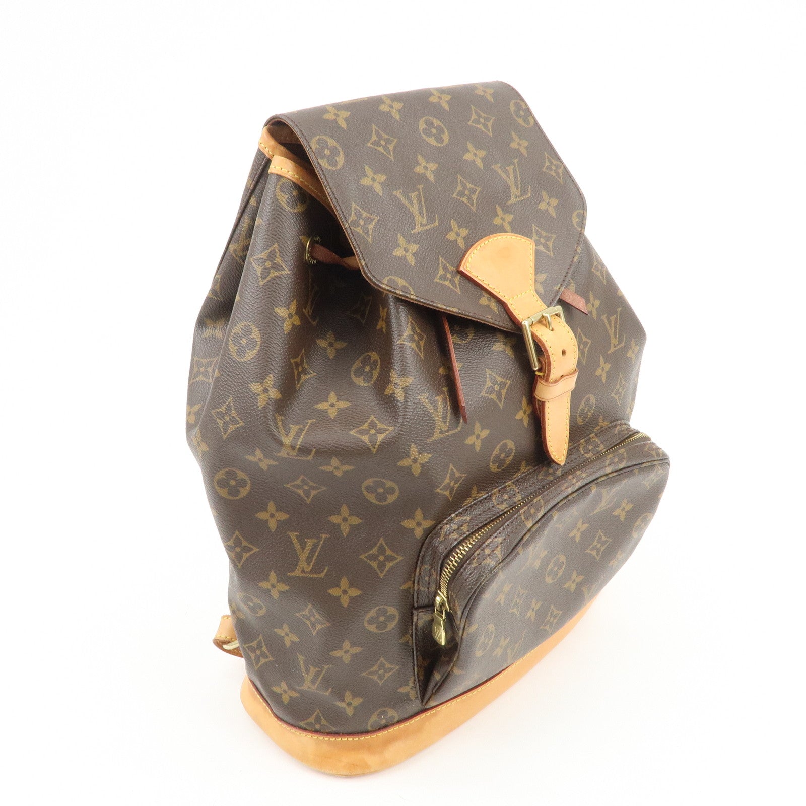 Louis Vuitton Monogram Montsouris GM Backpack Rucksack Brown M51135