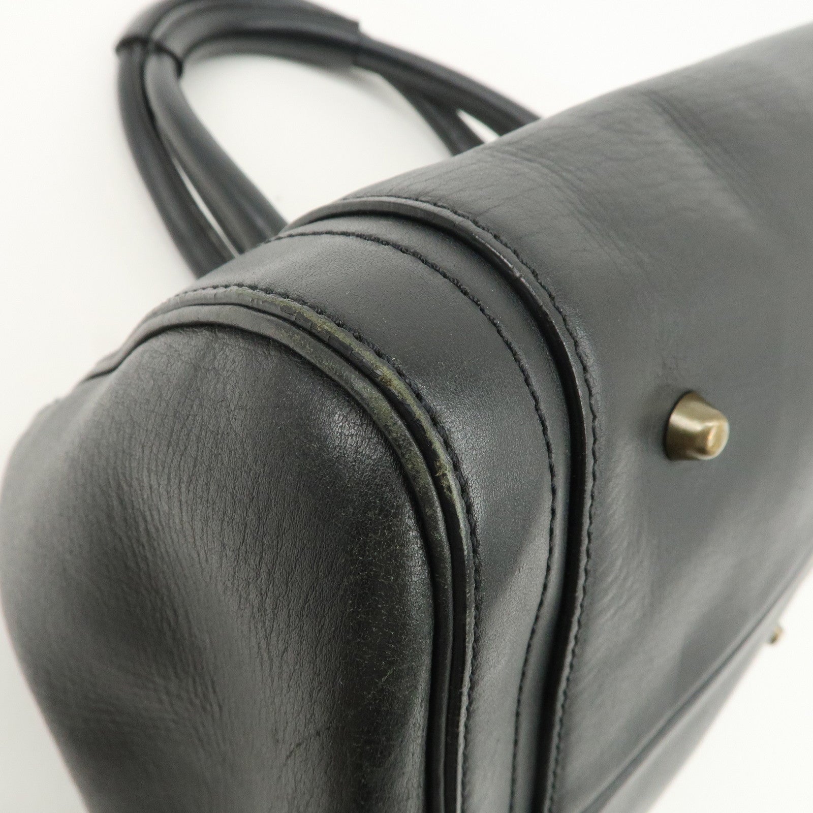 Chloe Paddington Leather Hand Bag Shoulder Bag Black