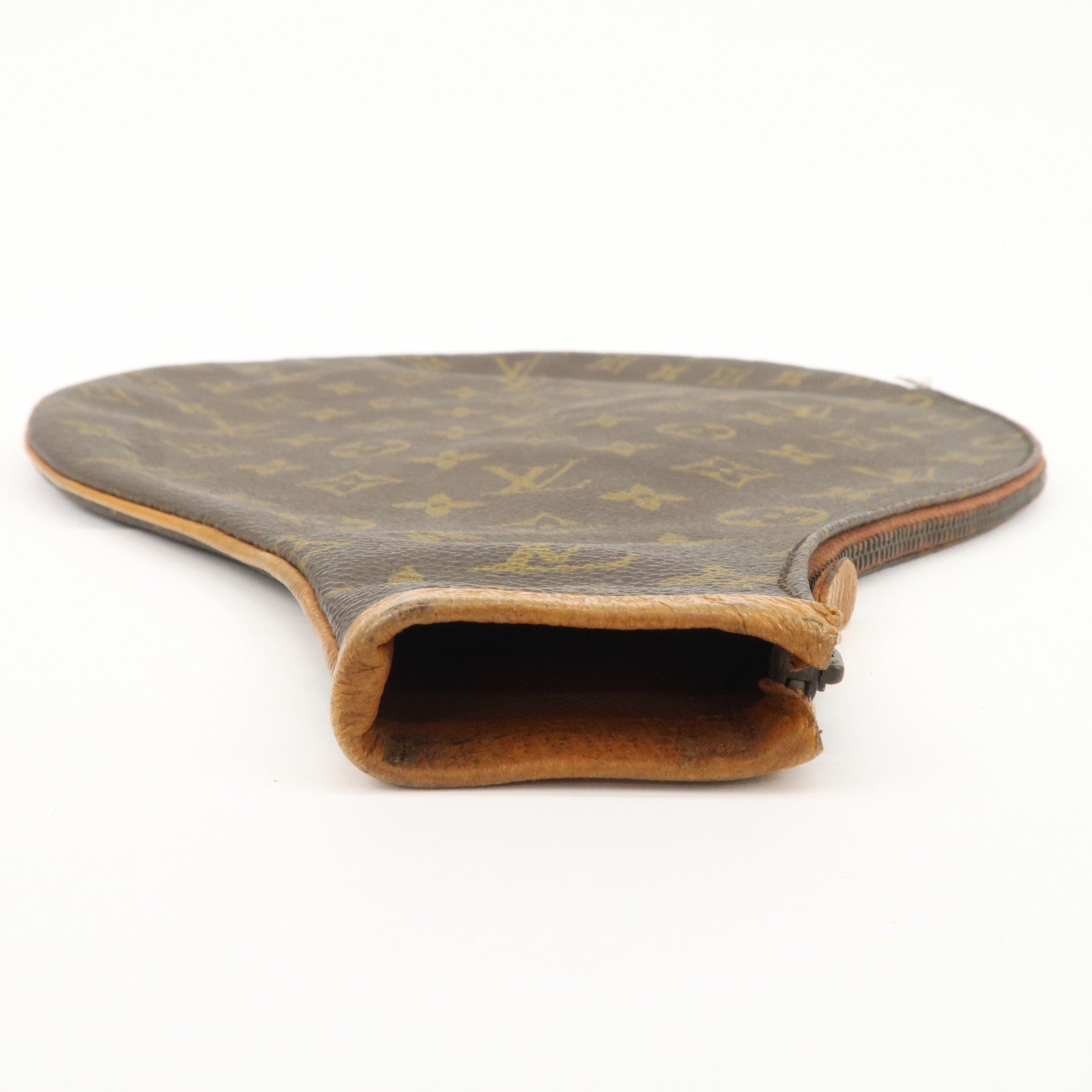 Louis Vuitton Monogram Canvas Leather Racket Case Brown Used