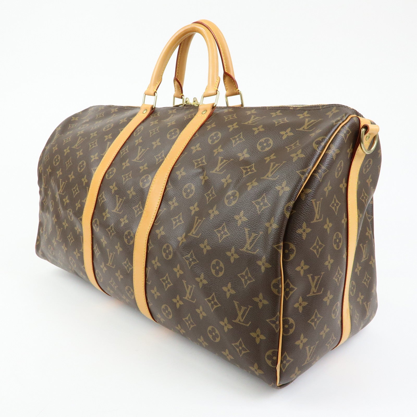 Louis Vuitton Monogram Keep All Bandouliere 55 Boston Bag M41414