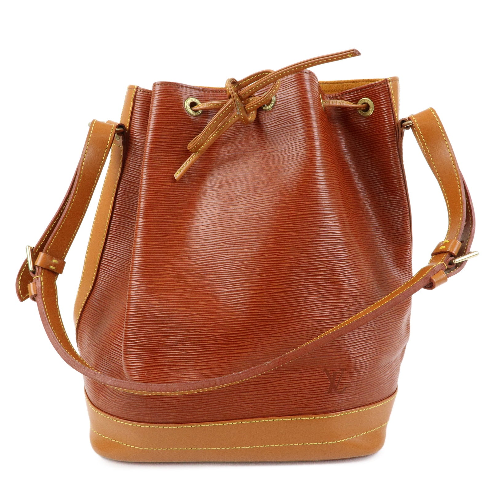 Louis Vuitton Epi Noe Bi-Color Shoulder Bag Kenya Brown M44028
