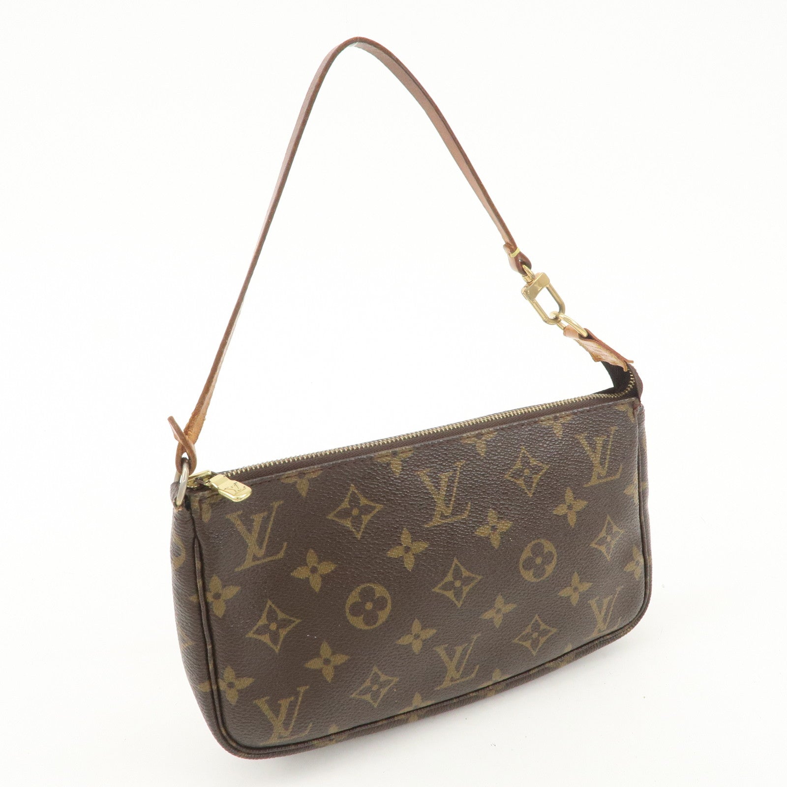 Louis Vuitton Monogram Pochette Accessories Pouch Hand Bag M51980 Used