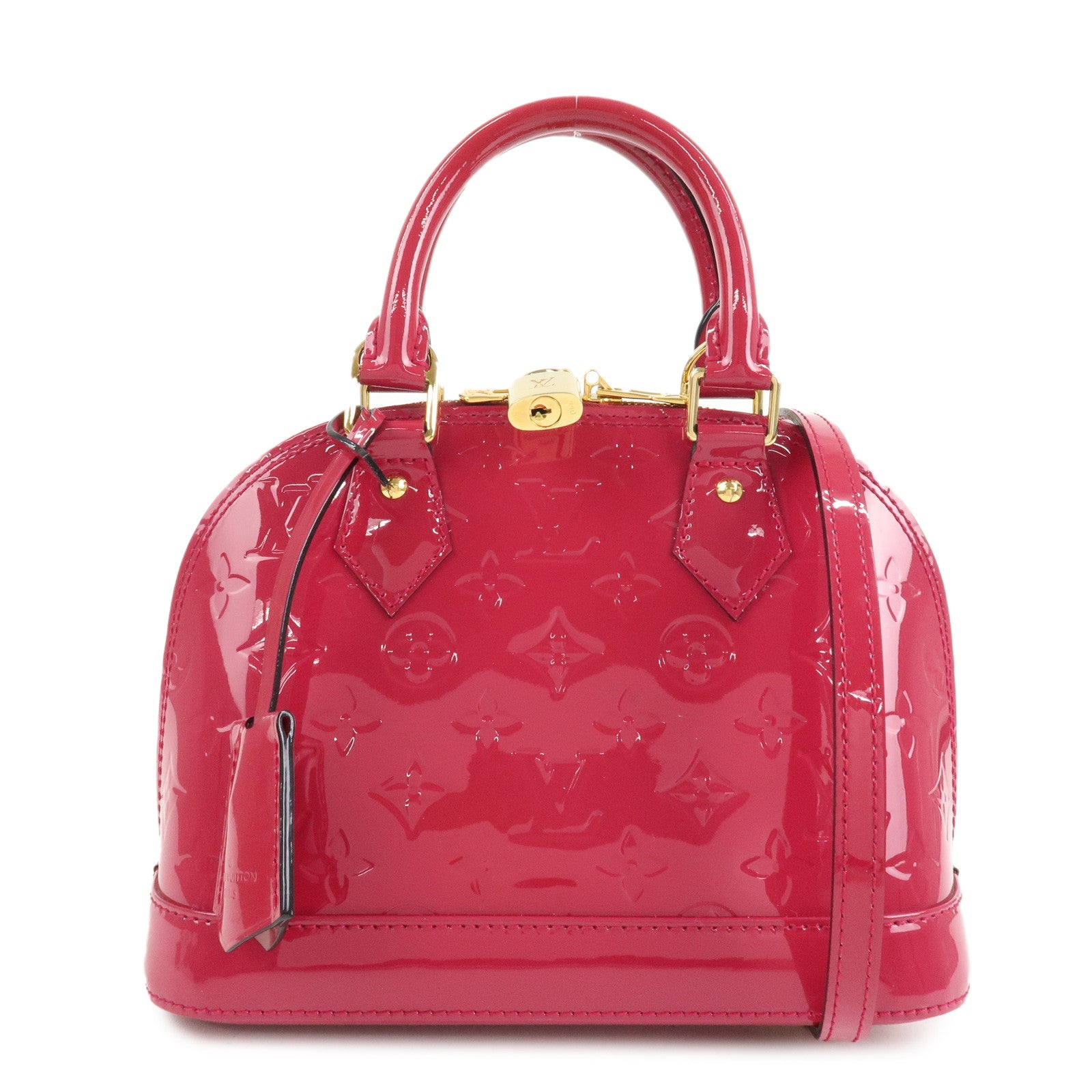 Louis Vuitton Monogram Vernis Alma BB 2Way Bag Rose Indien M91771
