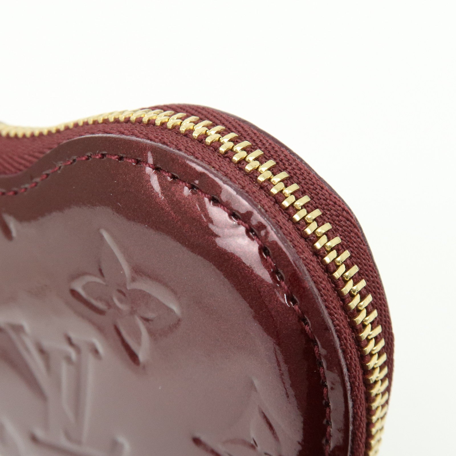 Louis Vuitton Monogram Vernis Porte Monnaie Coeur Coin Case M91480