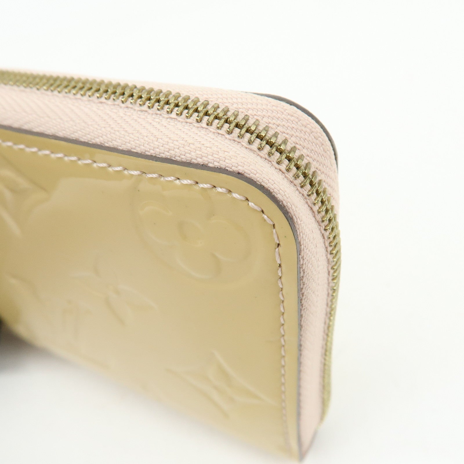 Louis Vuitton Monogram Vernis Zippy Coin Case Rose Florentin M91535