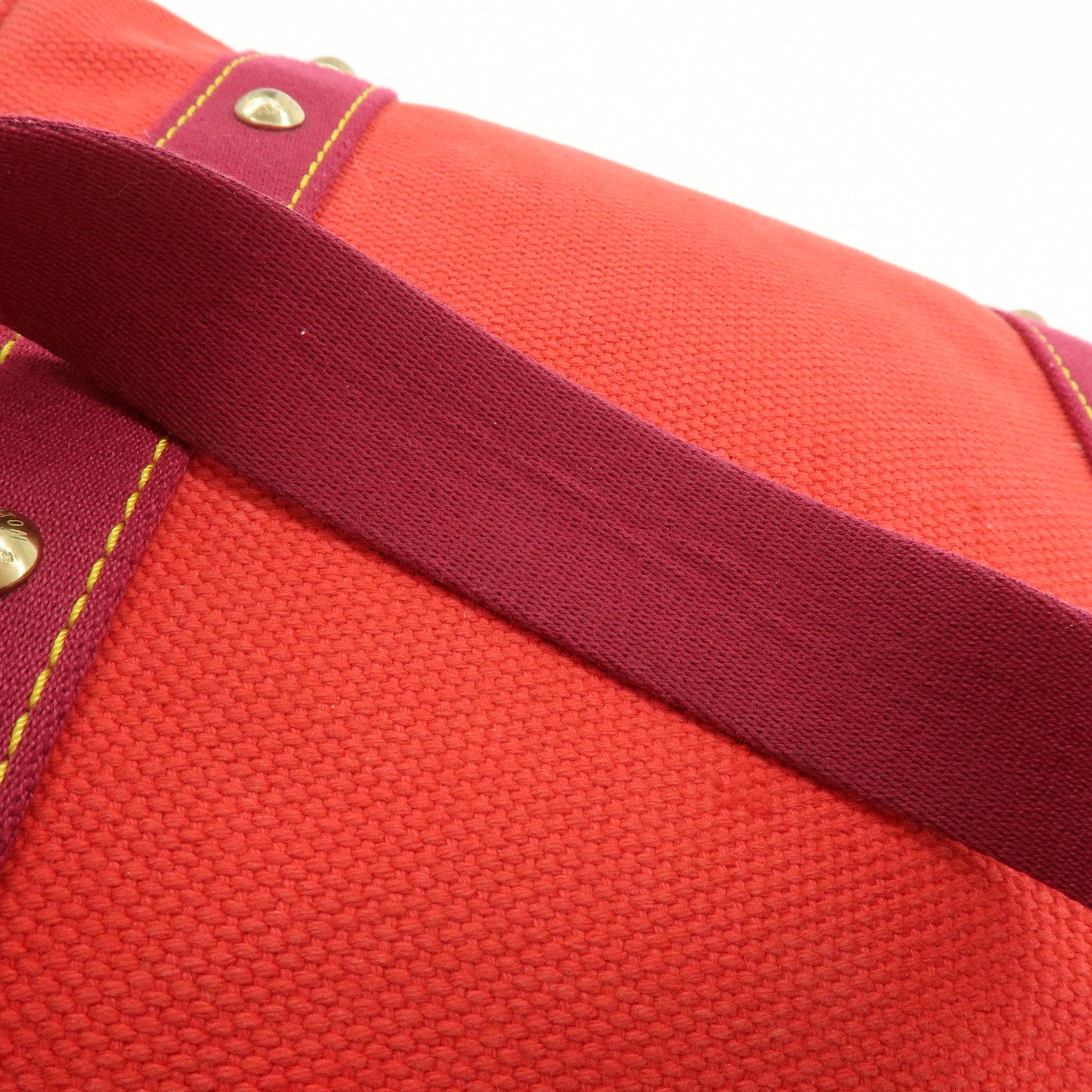 Louis Vuitton Antigua Cabas MM Tote Bag Hand Bag Rouge M40034