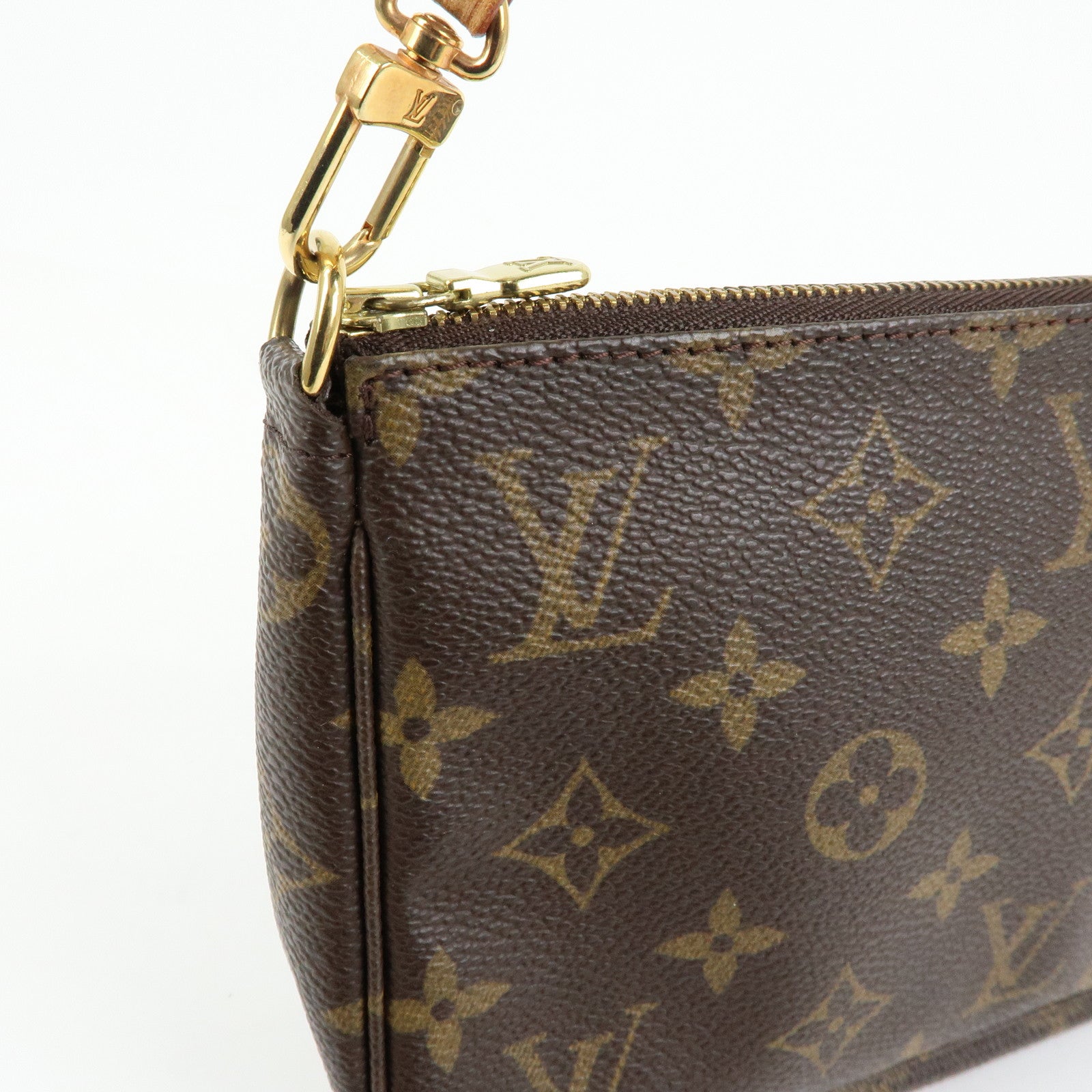Louis Vuitton Monogram Pochette Accessoires Pouch Hand Bag M51980