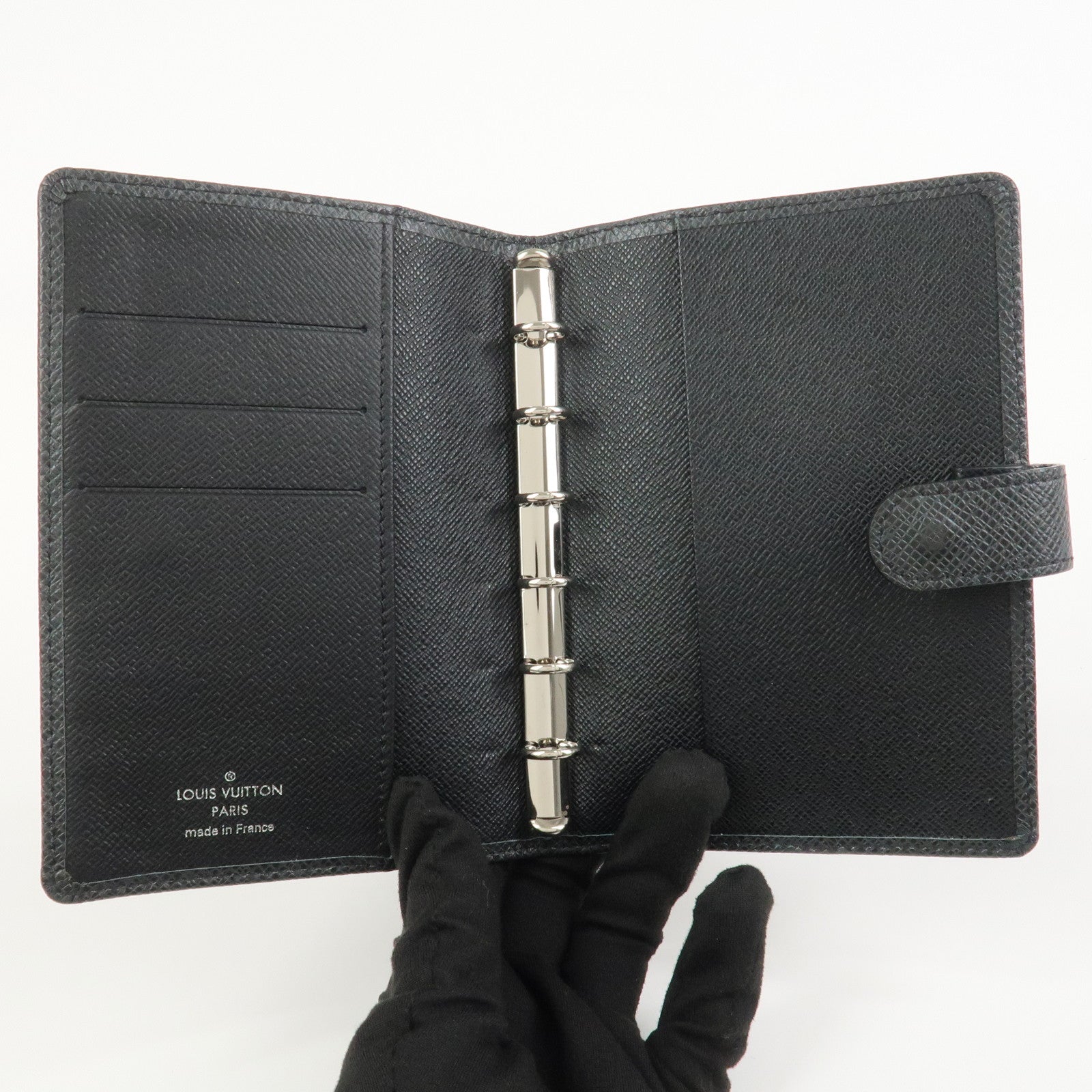 Louis Vuitton Taiga Leather Agenda PM Planner Cover Ardoise R20426