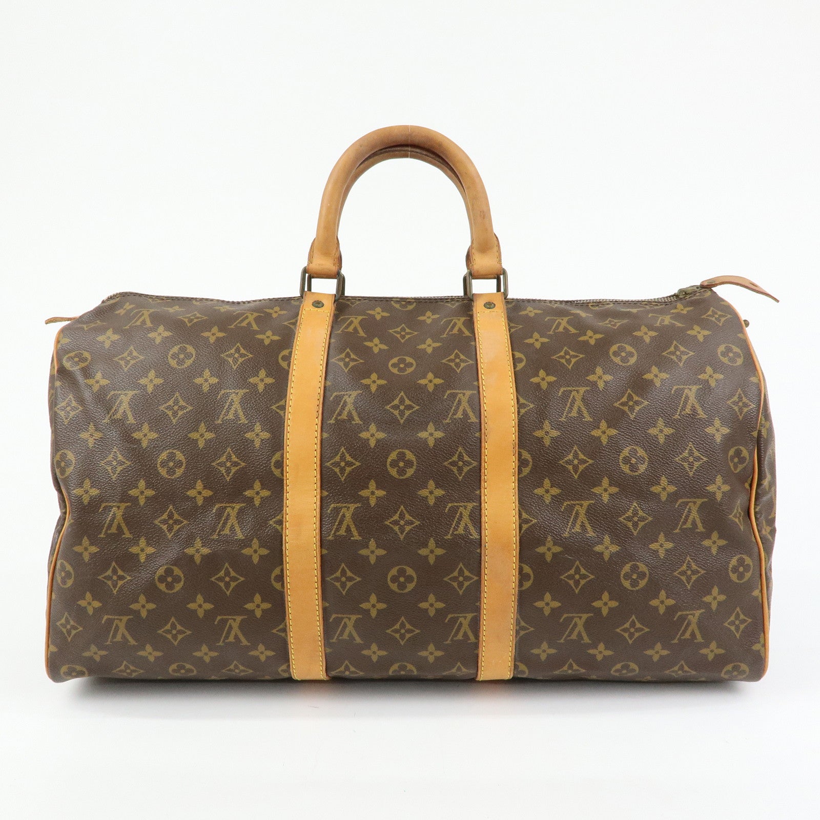 Louis Vuitton Monogram Keep All 50 Boston Bag Brown M41426