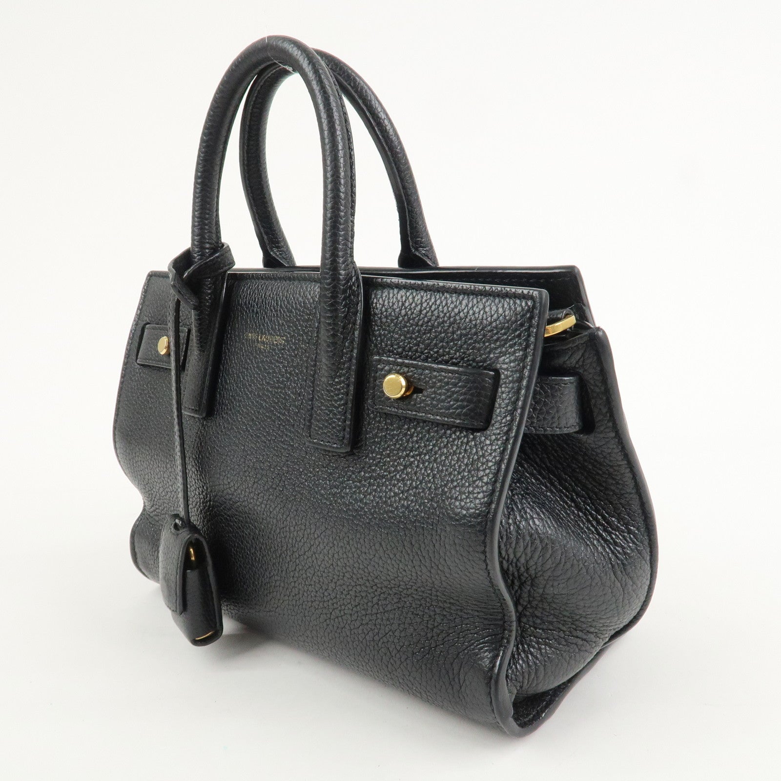 SAINT LAURENT PARIS Sac De Jour 2WAY Bag Hand Bag Black 717449