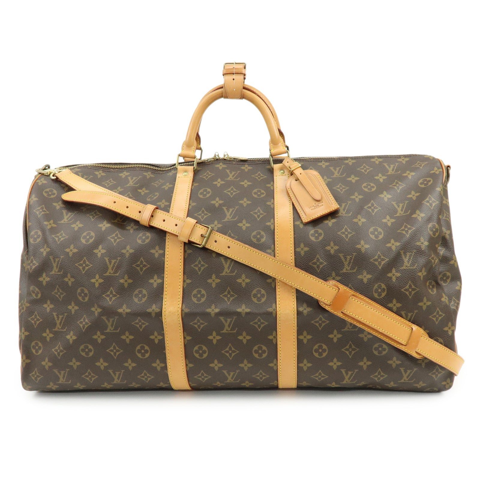 Louis Vuitton Monogram Keep All Bandouliere 60 Boston Bag M41412