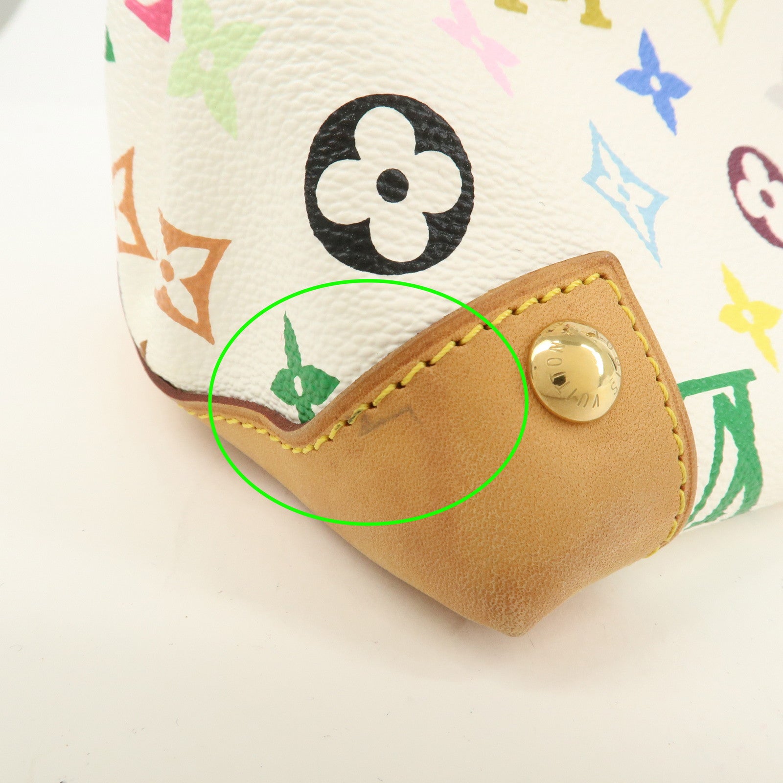 Louis Vuitton Monogram Multicolor Audra Hand Bag Blanc M40047