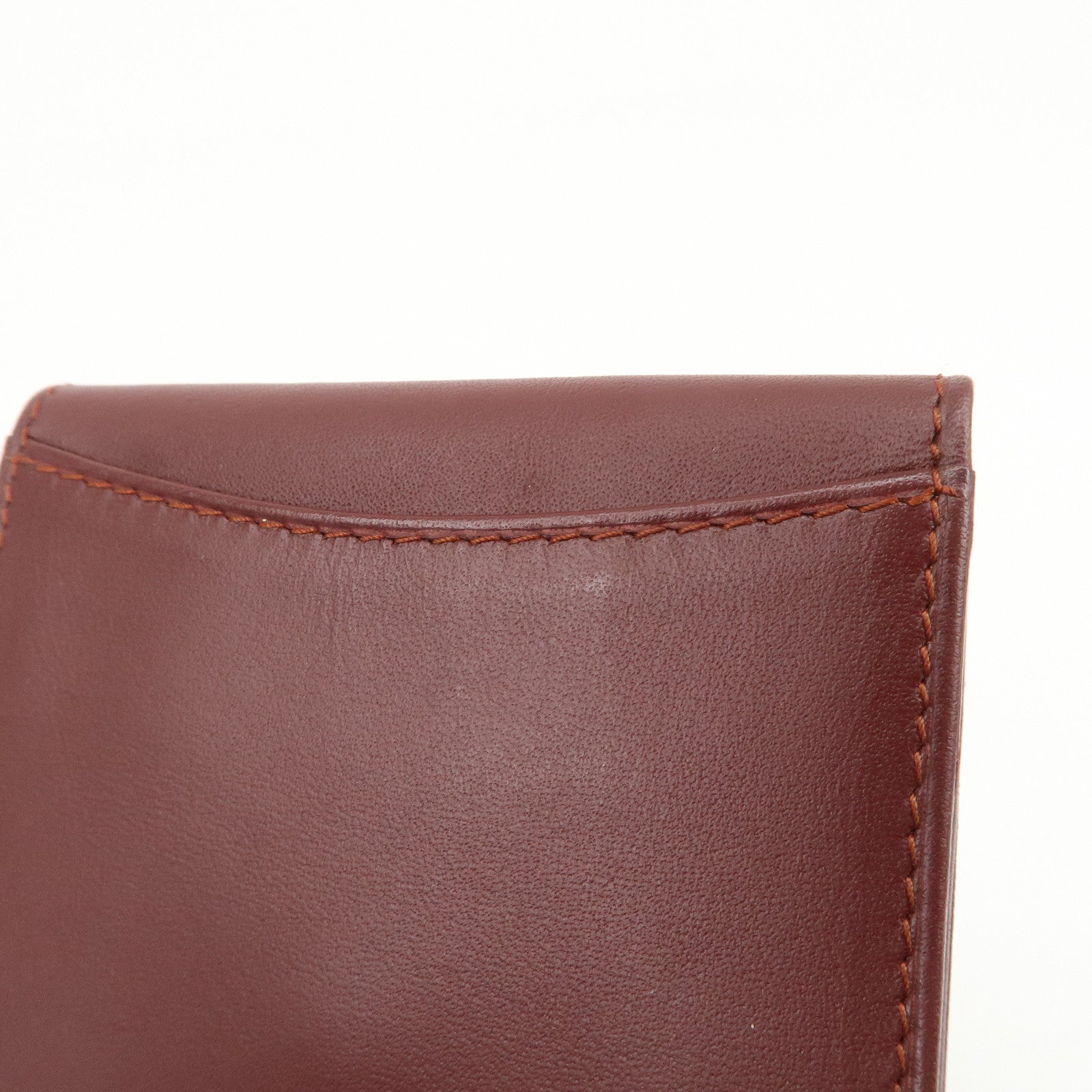 Cartier Must Line Leather Coin Case Bordeaux