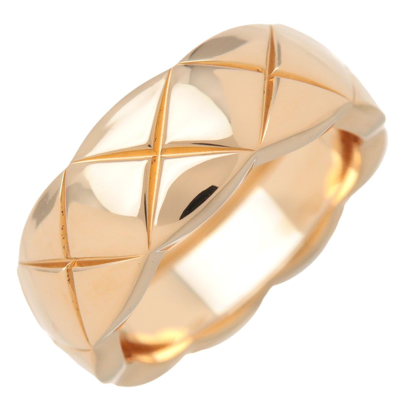 CHANEL COCO Crush Ring #48 K18 750YG Yellow Gold J10571 US4.5 EU48