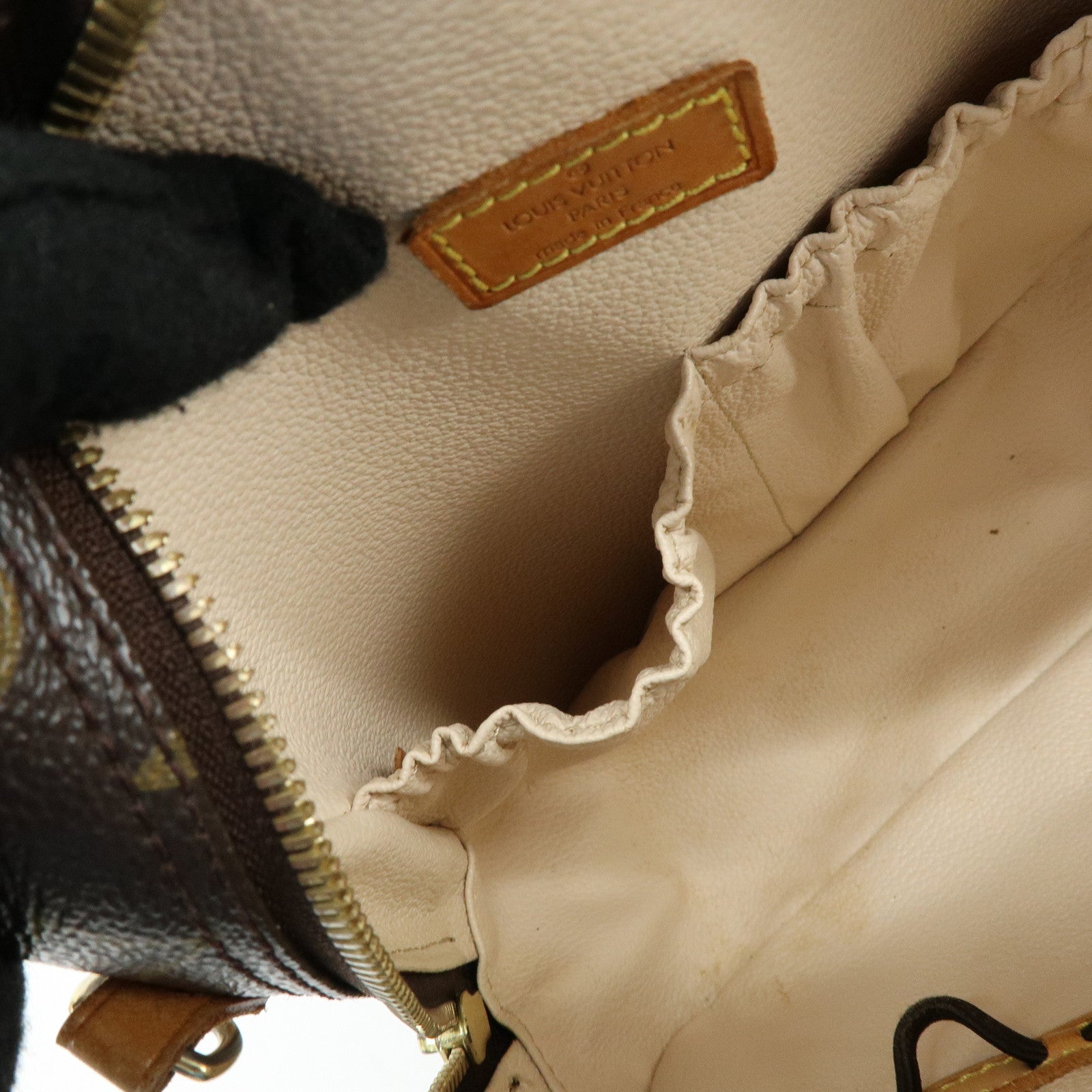 Louis Vuitton Monogram Spontini Hand Bag Brown M47500