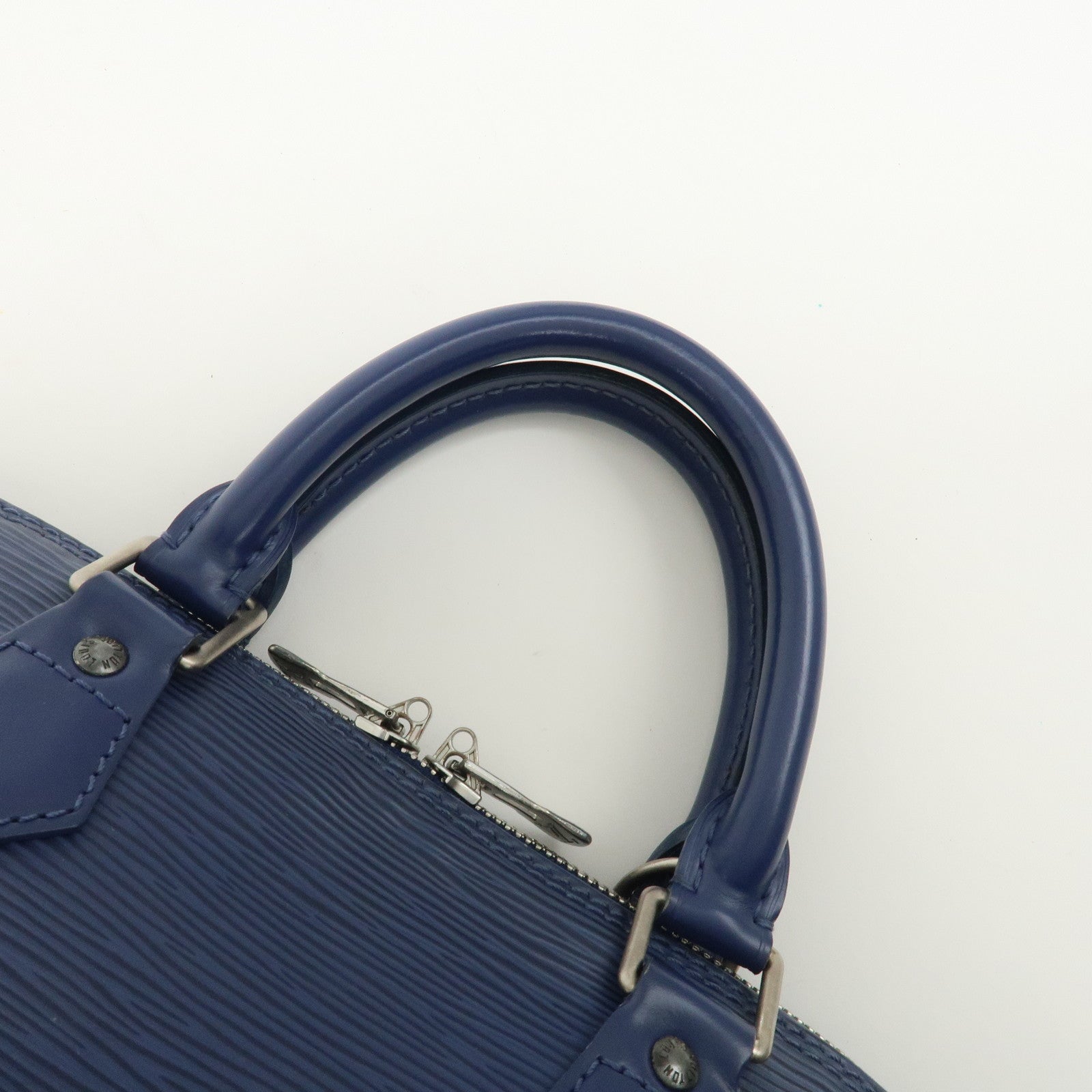 Louis Vuitton Epi Leather Alma PM Hand Bag Myrtille Blue M5214G