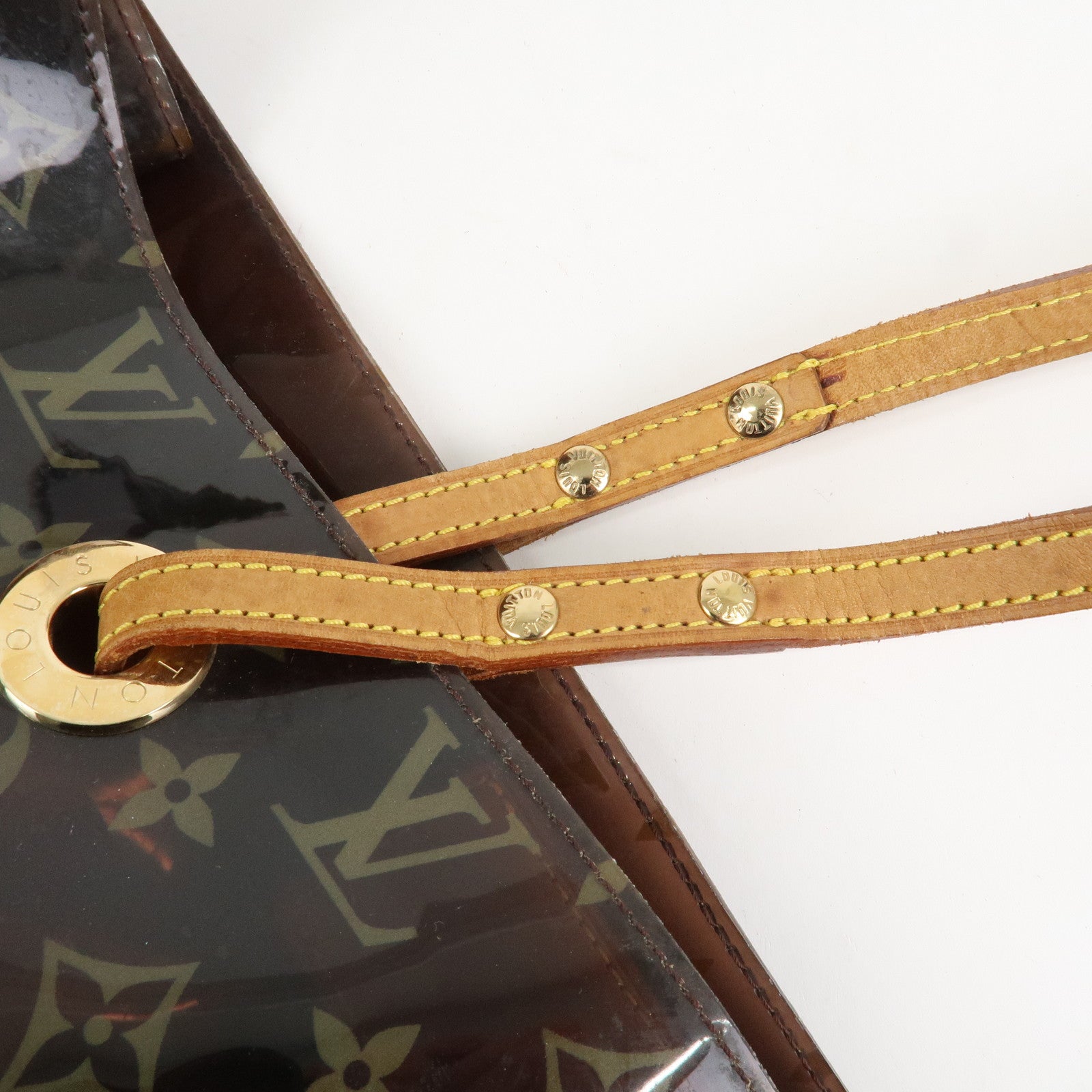 Louis Vuitton Monogram Cabas Cruise Vinyl Tote Bag Brown M50500 Used