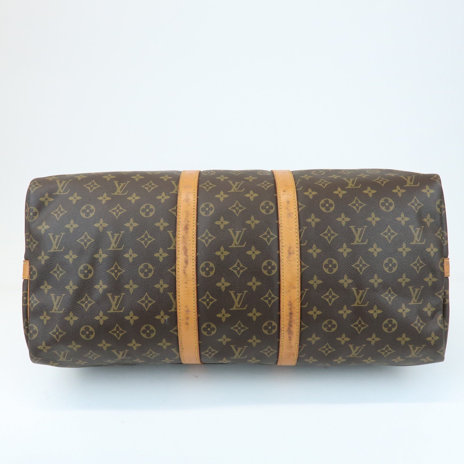 Louis Vuitton Monogram Keep All Bandouliere 55 Boston Bag M41414