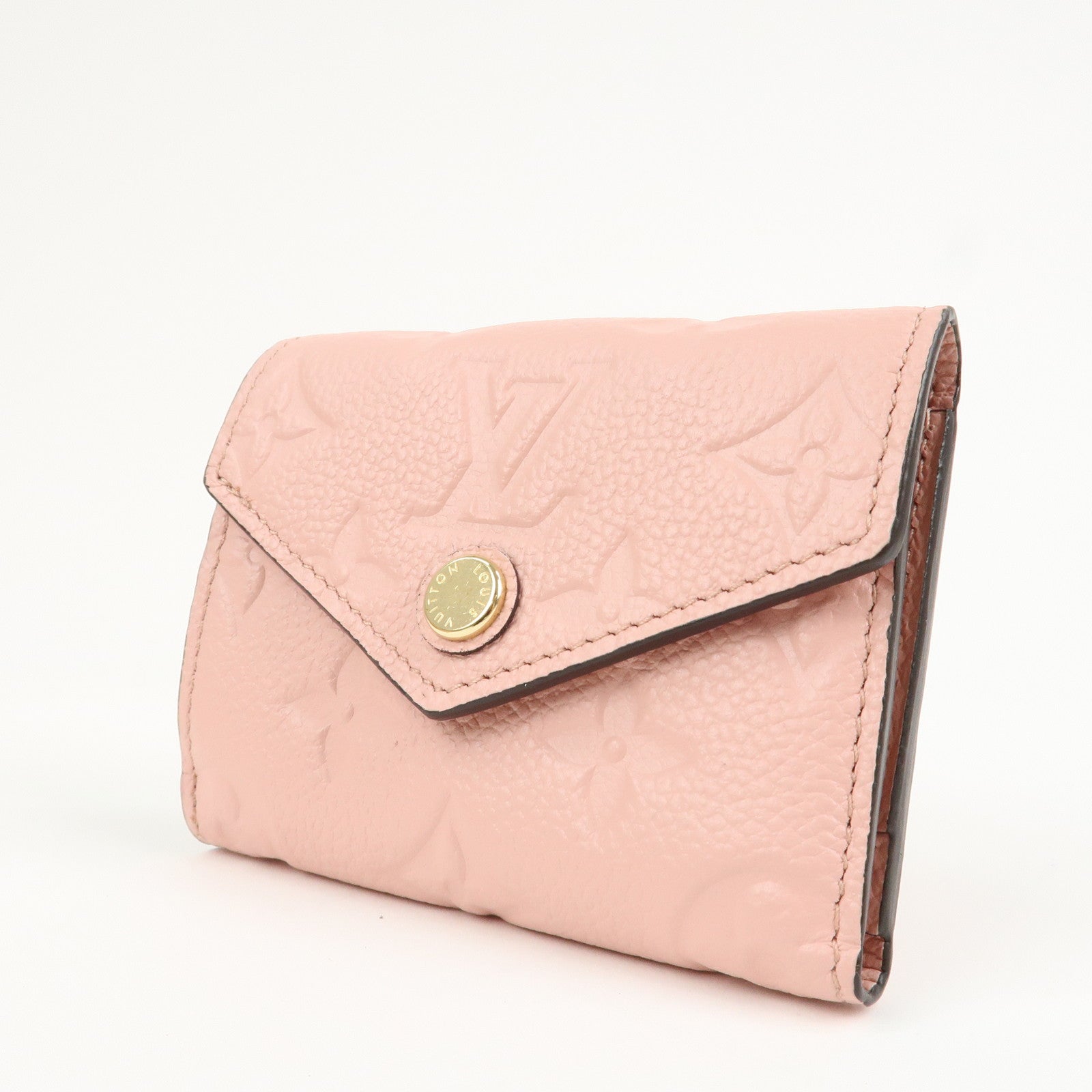 Louis Vuitton Leather Portefeuille Zoe Compact Wallet Pink M62936