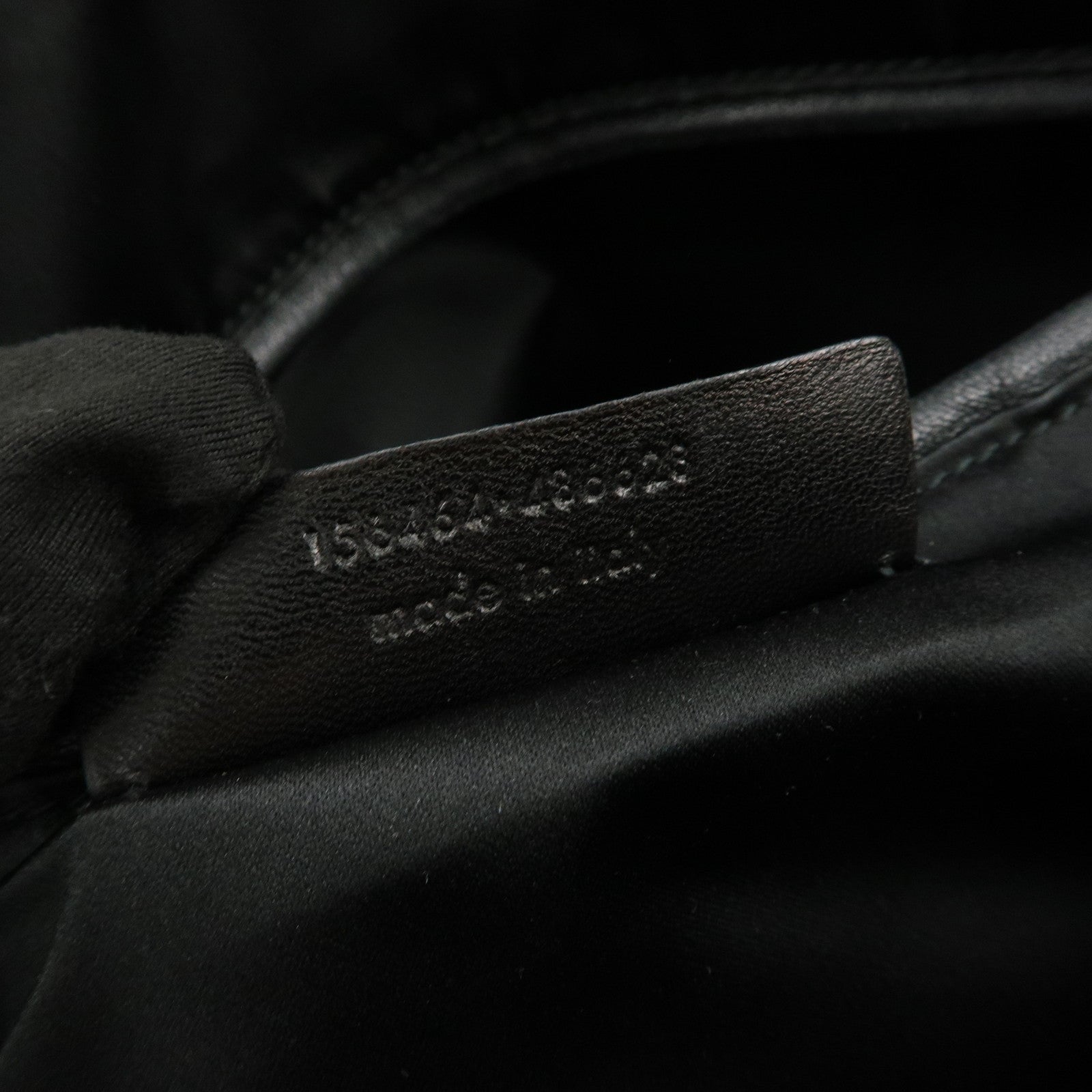 SAINT LAURENT PARIS Logo Leather Shoulder Bag Hand Bag Black 156464