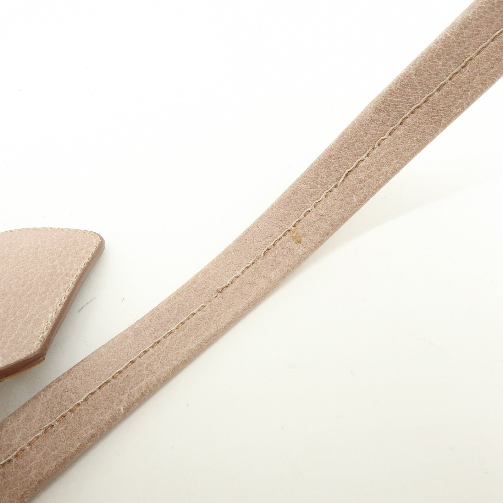 PRADA Logo Leather Tote Bag Shoulder Bag Pink