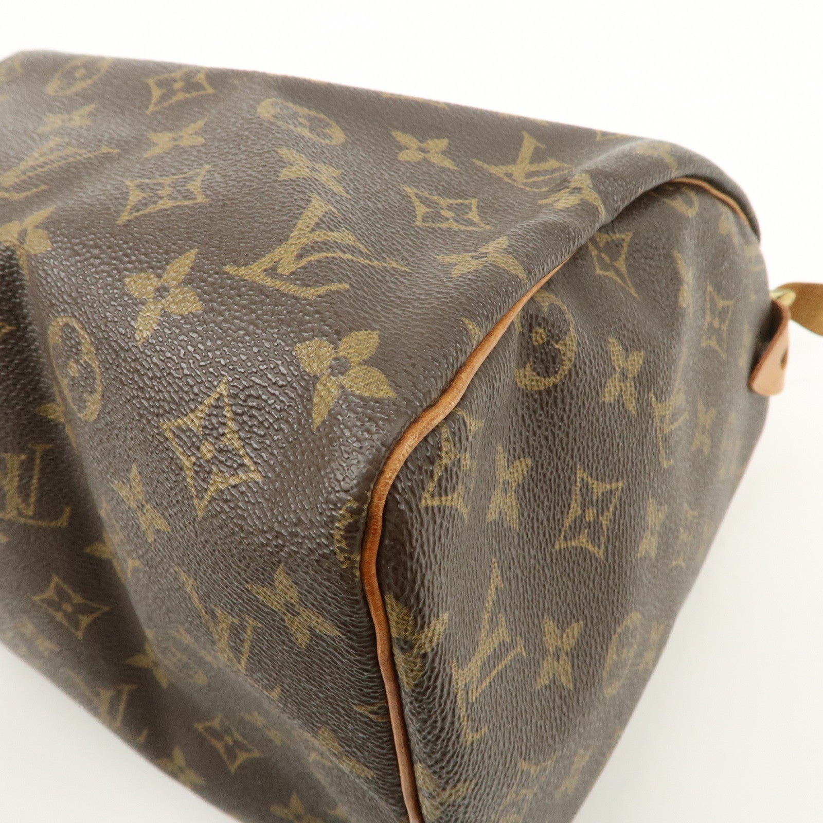 Louis Vuitton Monogram Speedy 30 Boston Bag Brown M41524