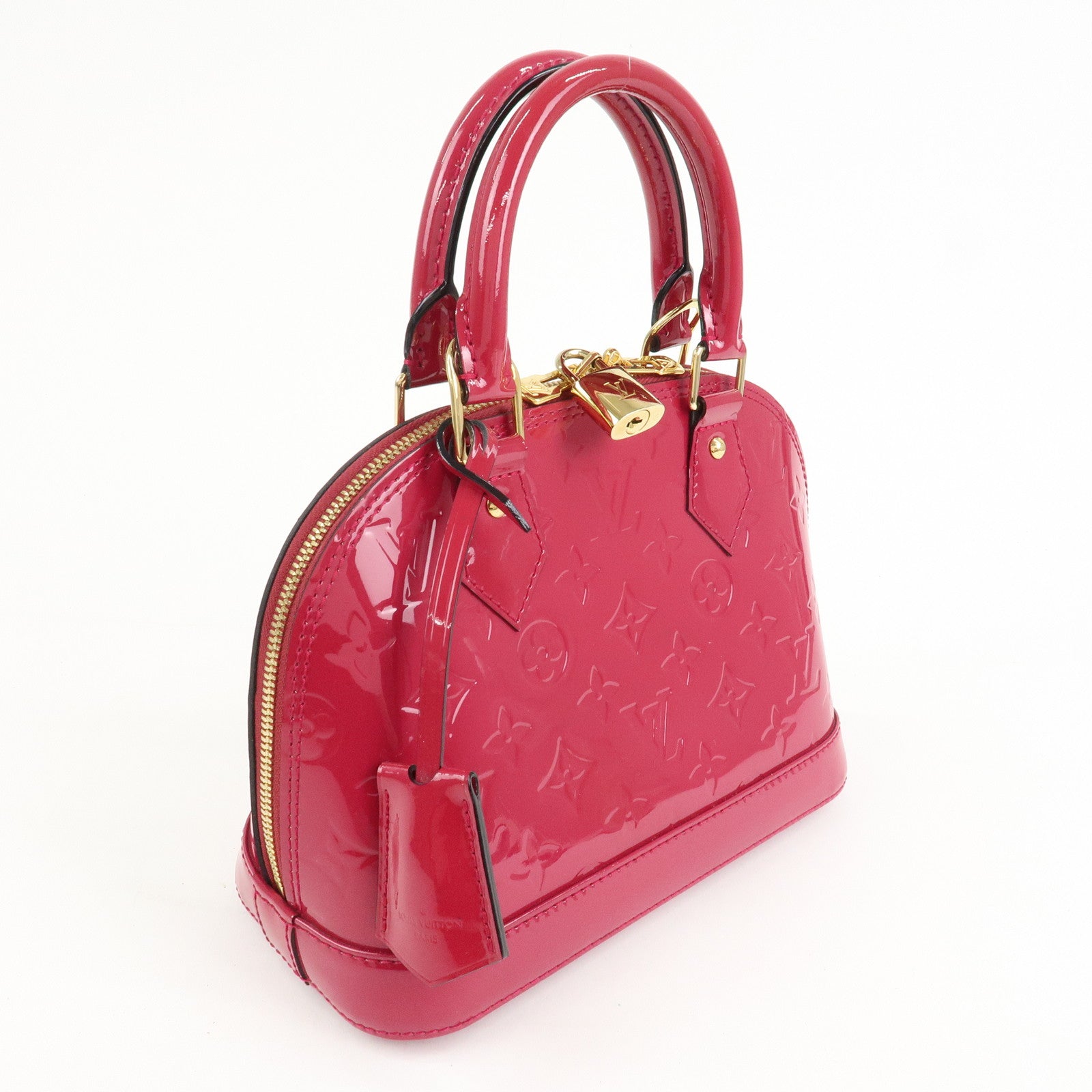 Louis Vuitton Monogram Vernis Alma BB 2Way Bag Rose Indien M91771